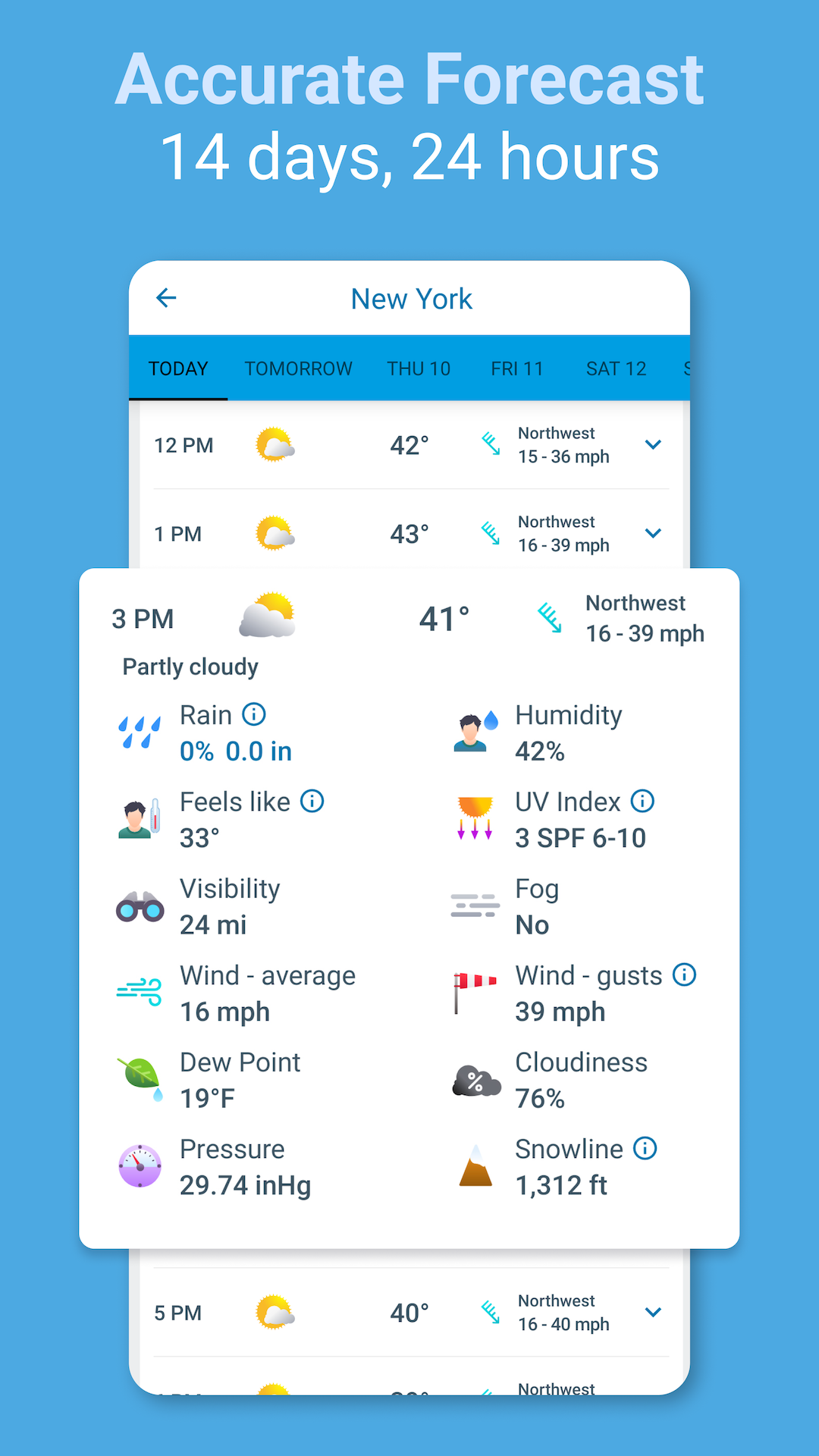 اسکرین شات 5 برنامه Weather Radar - Meteored News