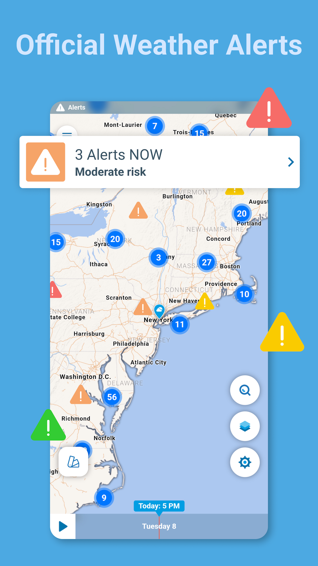 اسکرین شات 4 برنامه Weather Radar - Meteored News