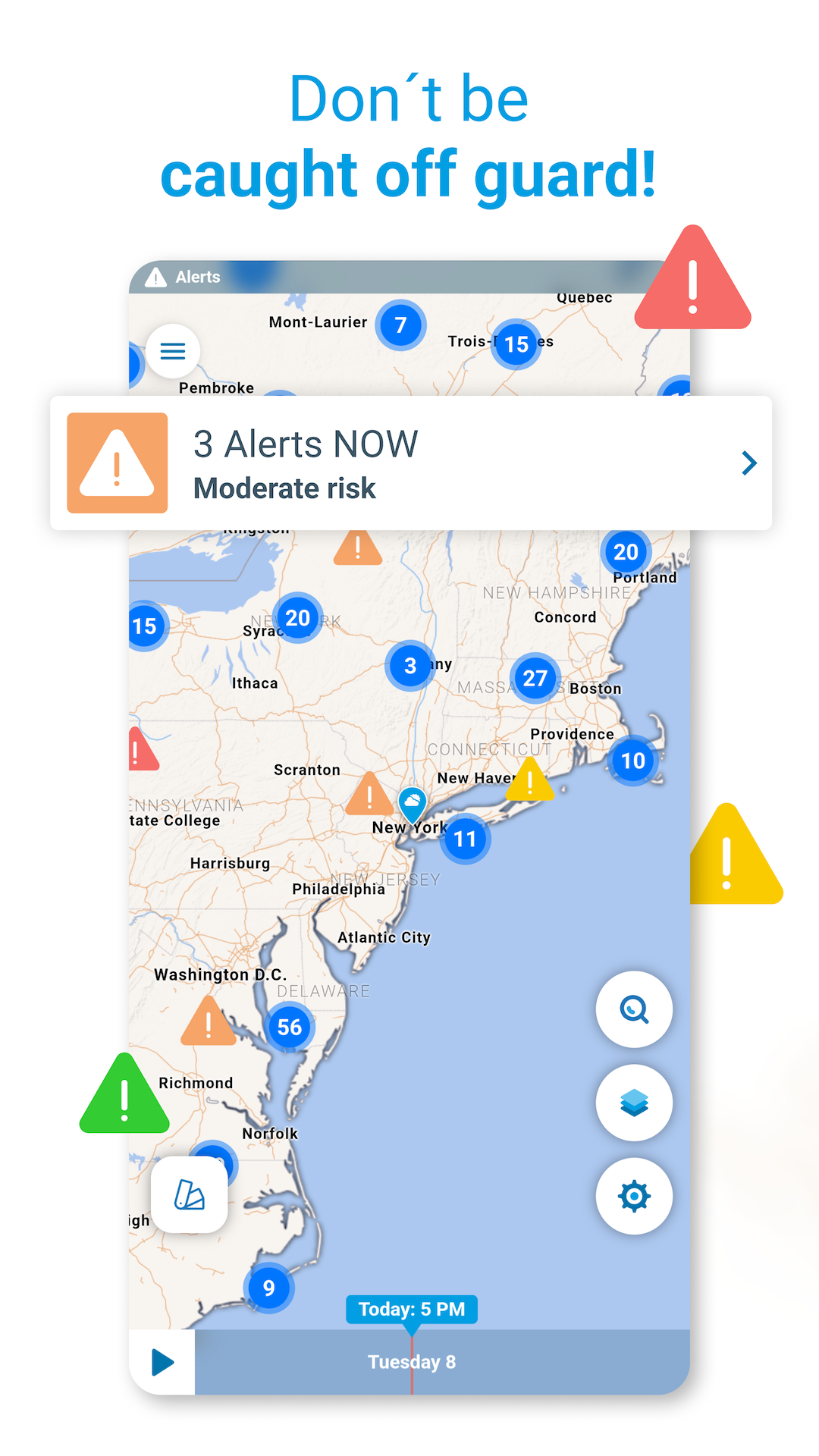 اسکرین شات 3 برنامه Weather Radar - Meteored News
