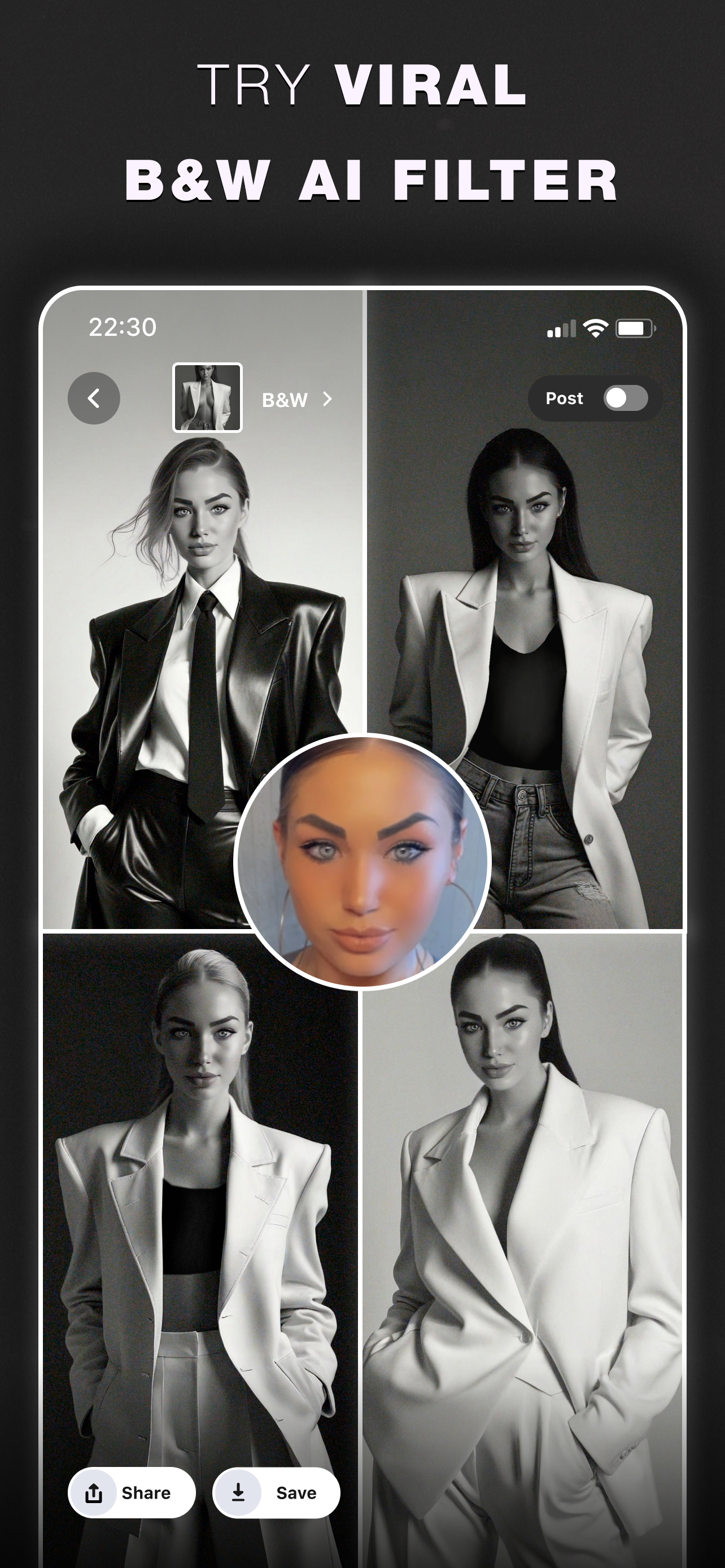 اسکرین شات 5 برنامه Glam AI: Video & Photo Editor