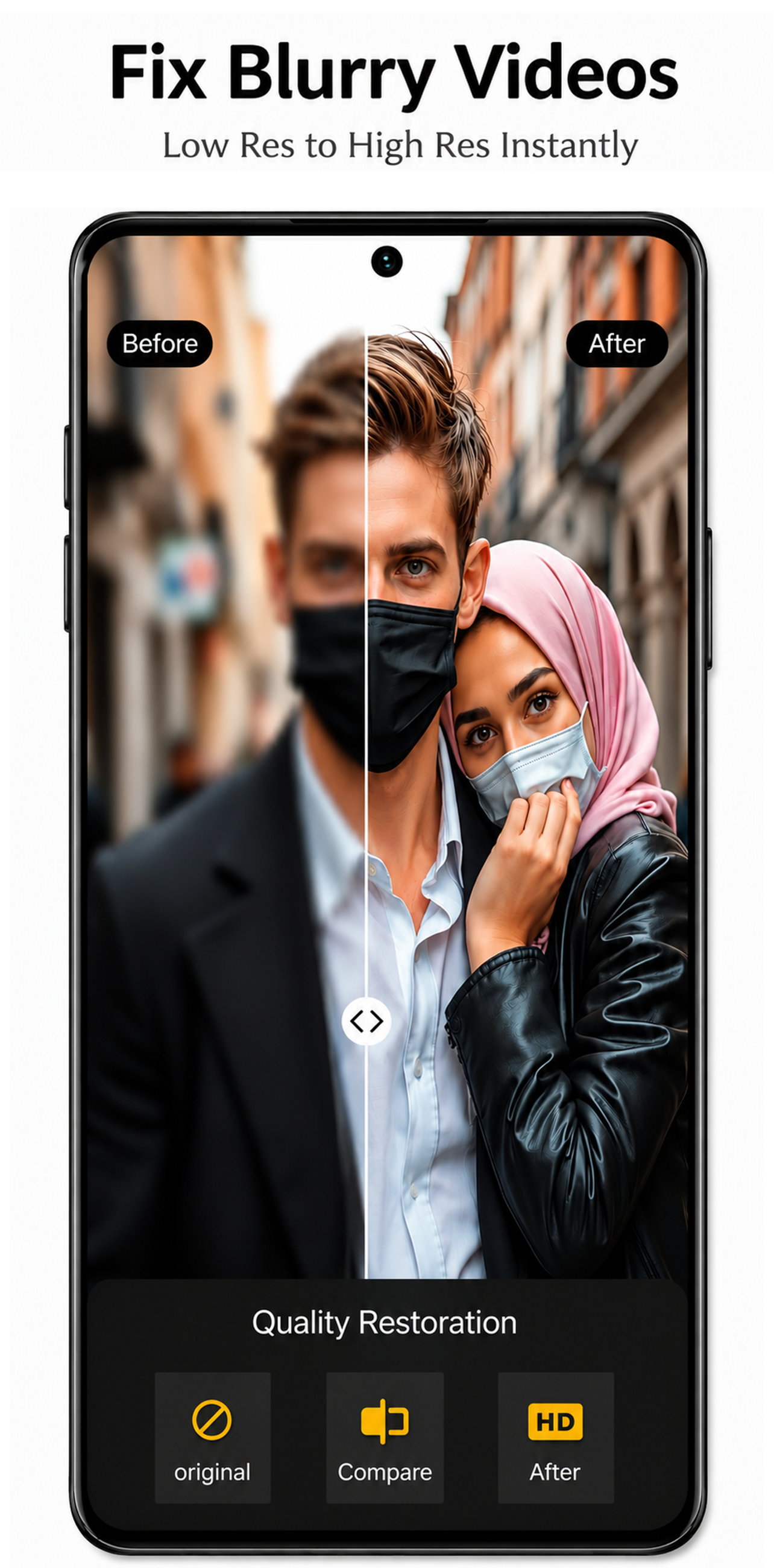 اسکرین شات 4 برنامه AI Video Enhancer - Upscaler