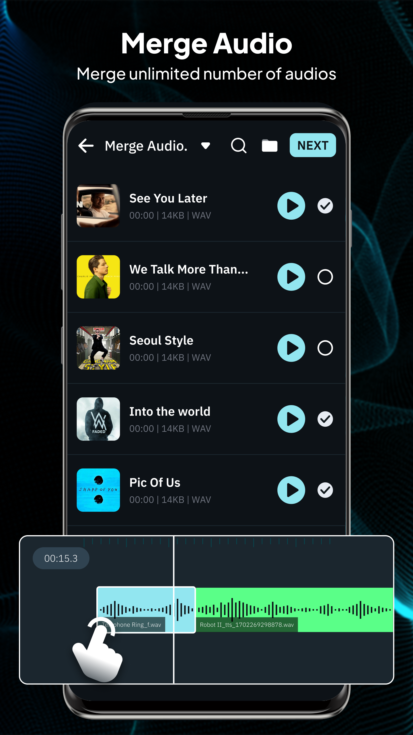 اسکرین شات 4 برنامه Music Cutter & Ringtone Maker