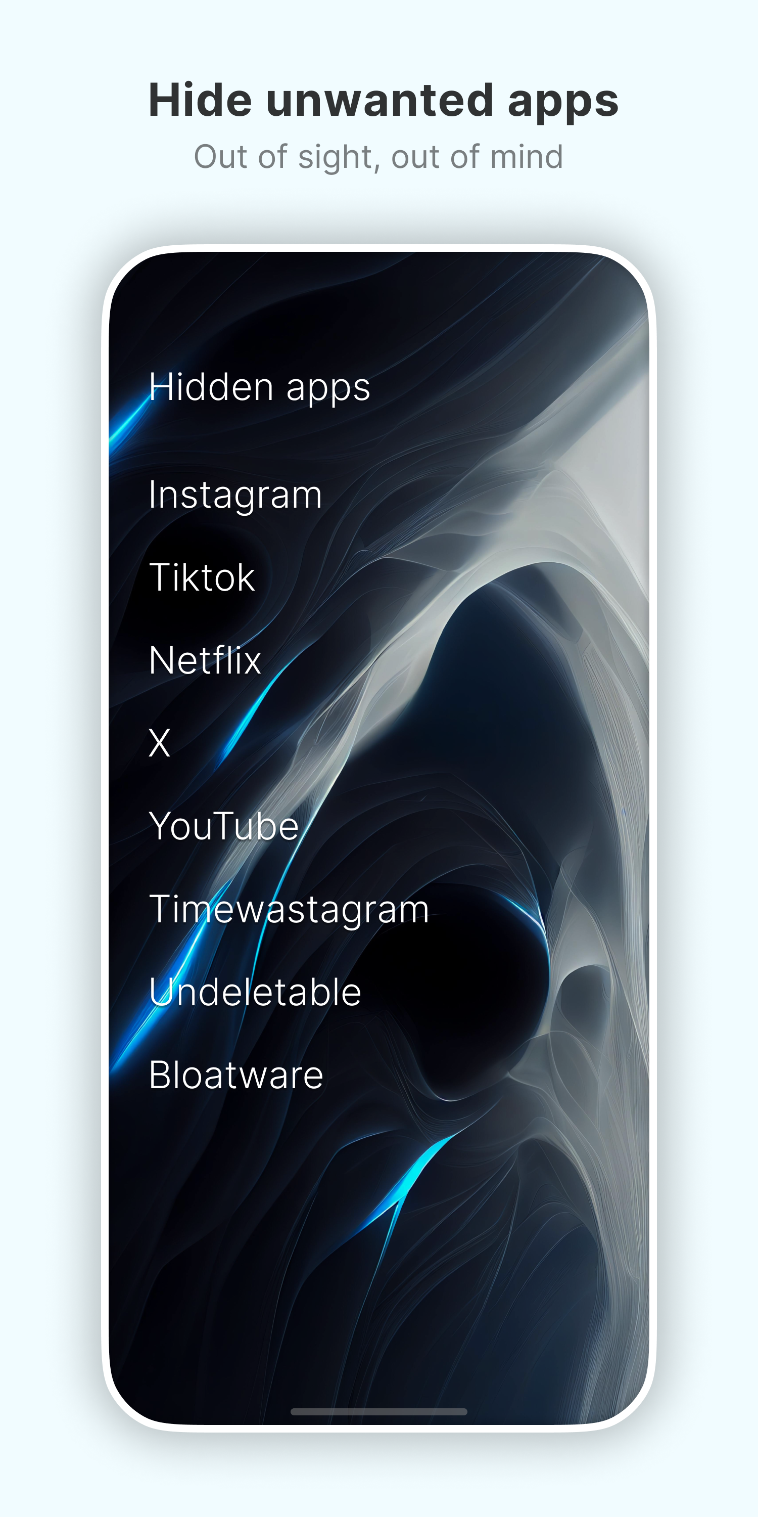 اسکرین شات 6 برنامه Olauncher. Minimal AF Launcher