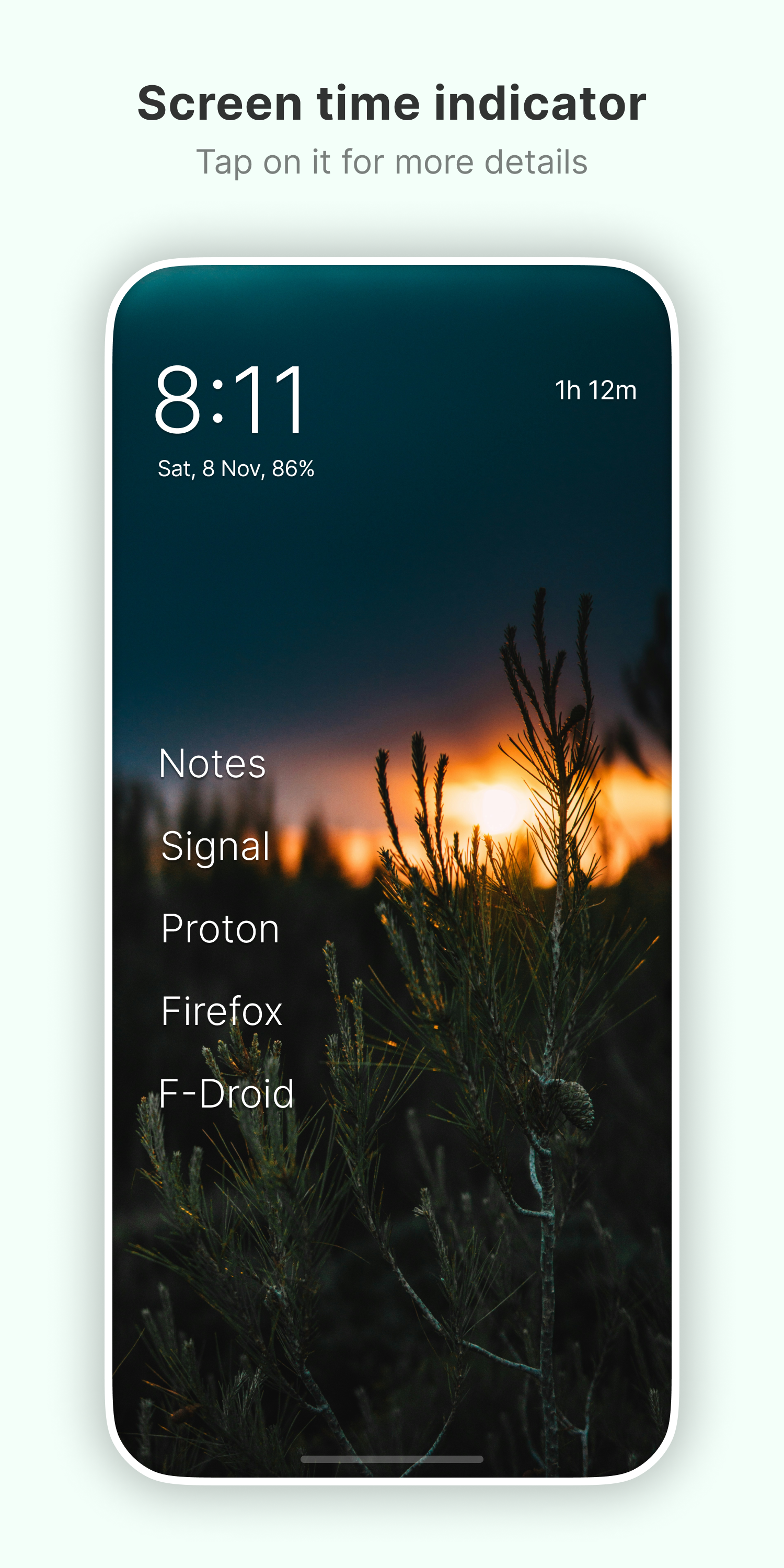 اسکرین شات 4 برنامه Olauncher. Minimal AF Launcher