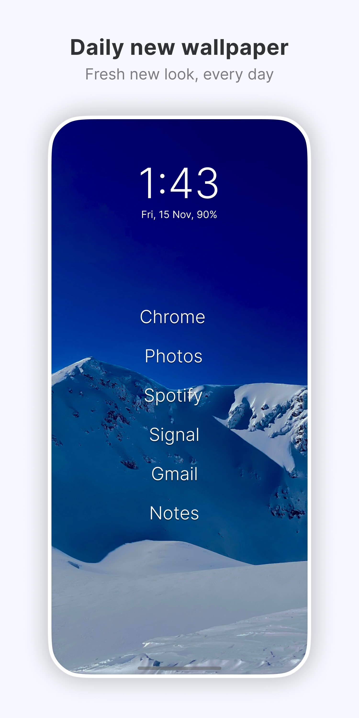 اسکرین شات 2 برنامه Olauncher. Minimal AF Launcher