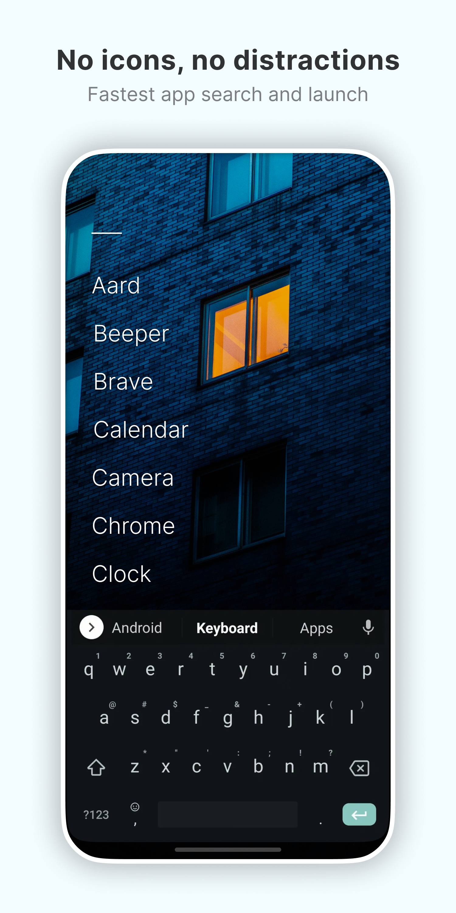 اسکرین شات 3 برنامه Olauncher. Minimal AF Launcher