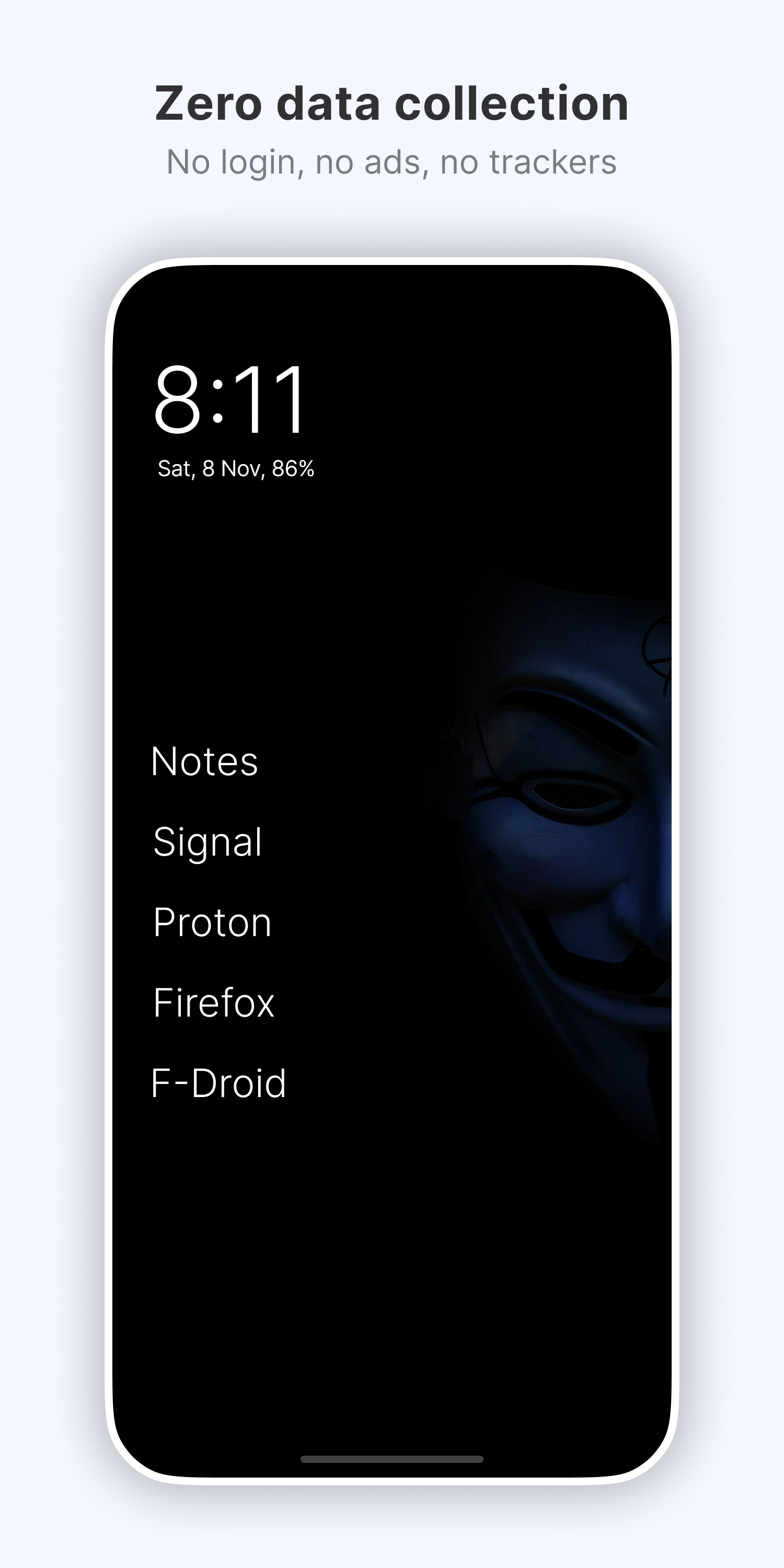 اسکرین شات 7 برنامه Olauncher. Minimal AF Launcher