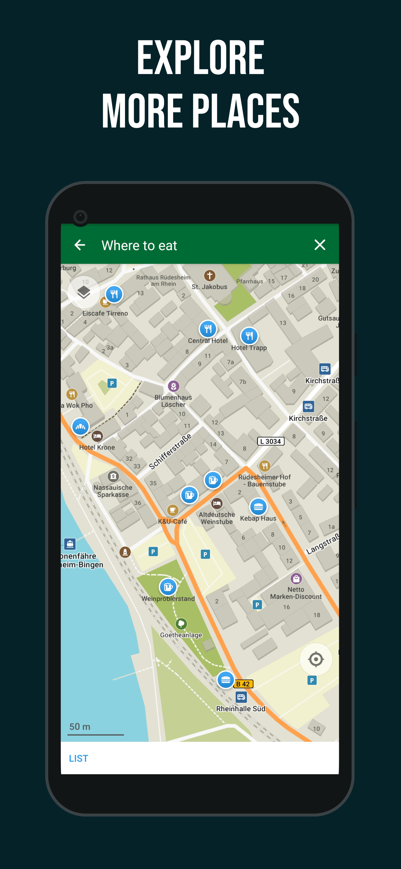 اسکرین شات 4 برنامه Organic Maps・Offline Map & GPS