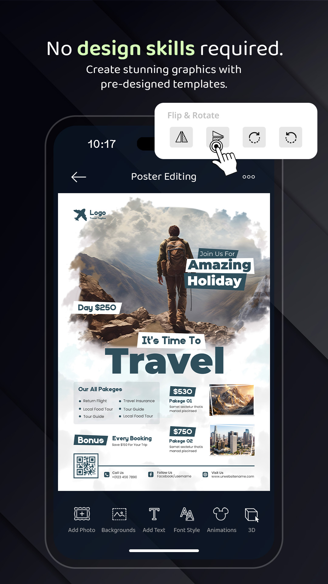 اسکرین شات 2 برنامه Flyer, Poster & Graphic Design