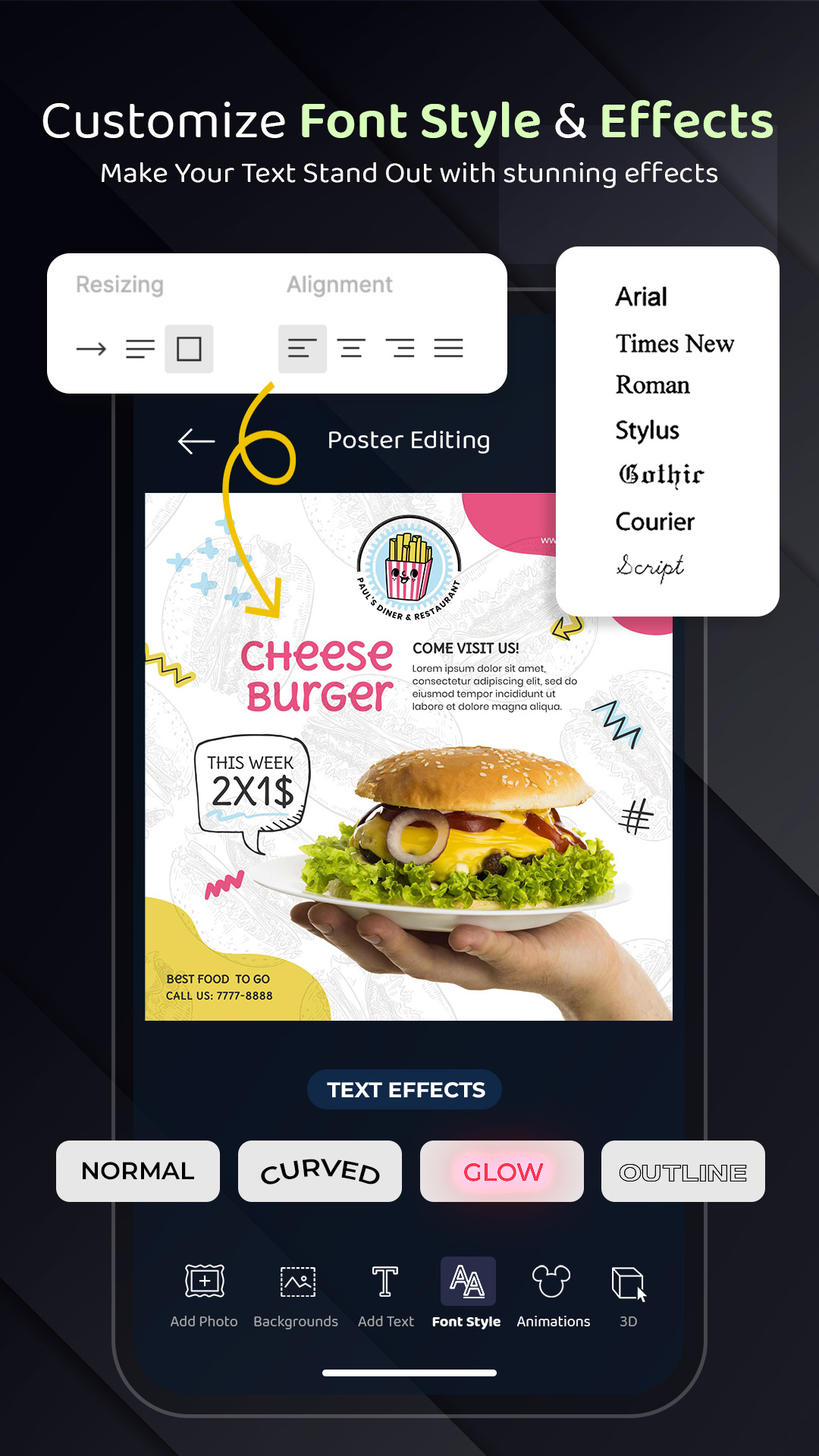 اسکرین شات 5 برنامه Flyer, Poster & Graphic Design