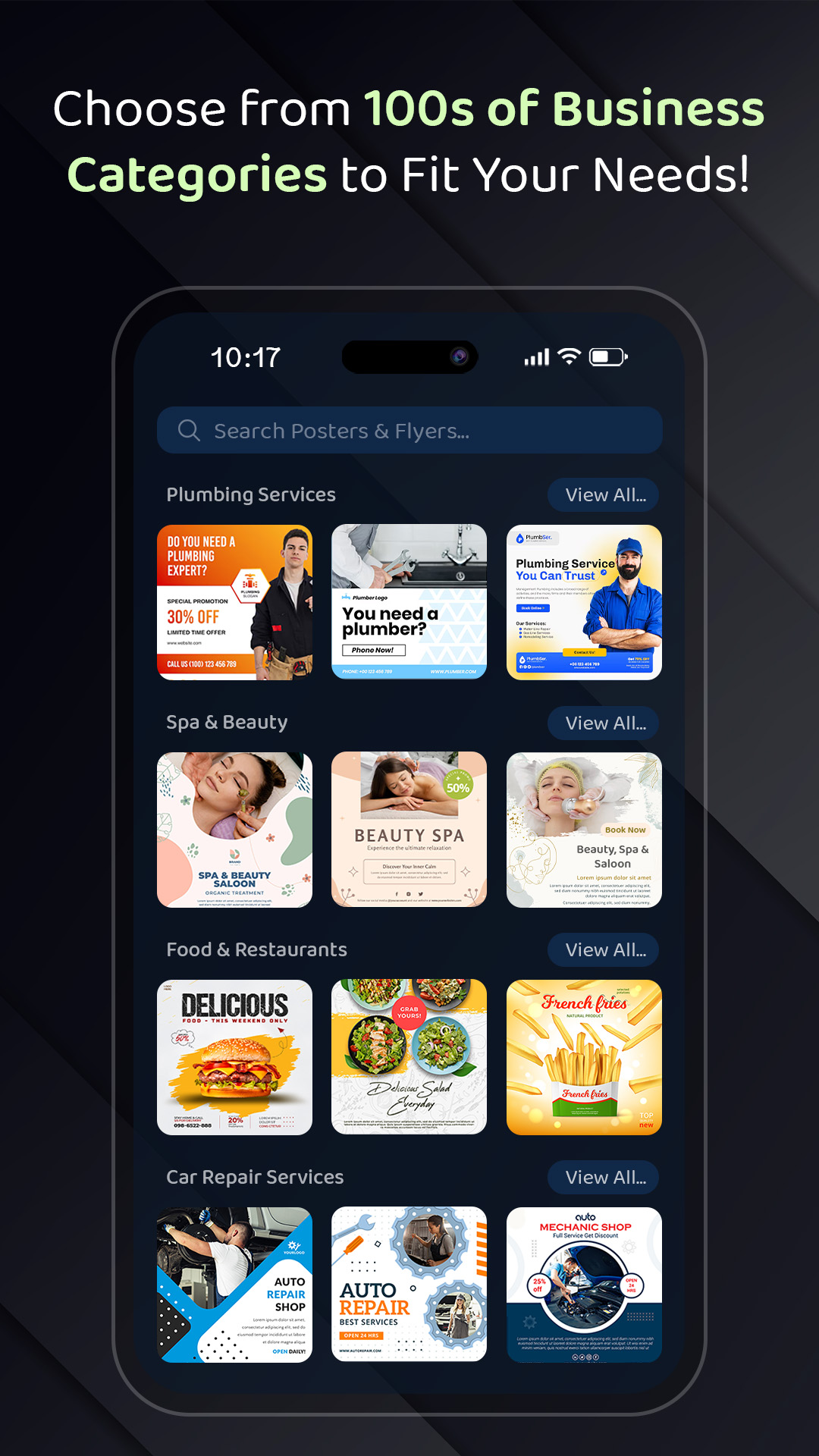 اسکرین شات 4 برنامه Flyer, Poster & Graphic Design