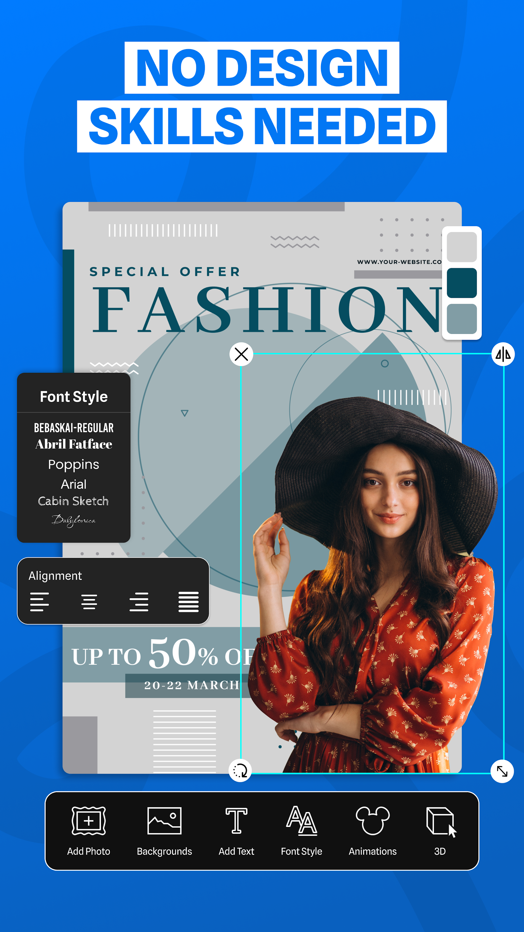 اسکرین شات 3 برنامه Flyer, Poster & Graphic Design