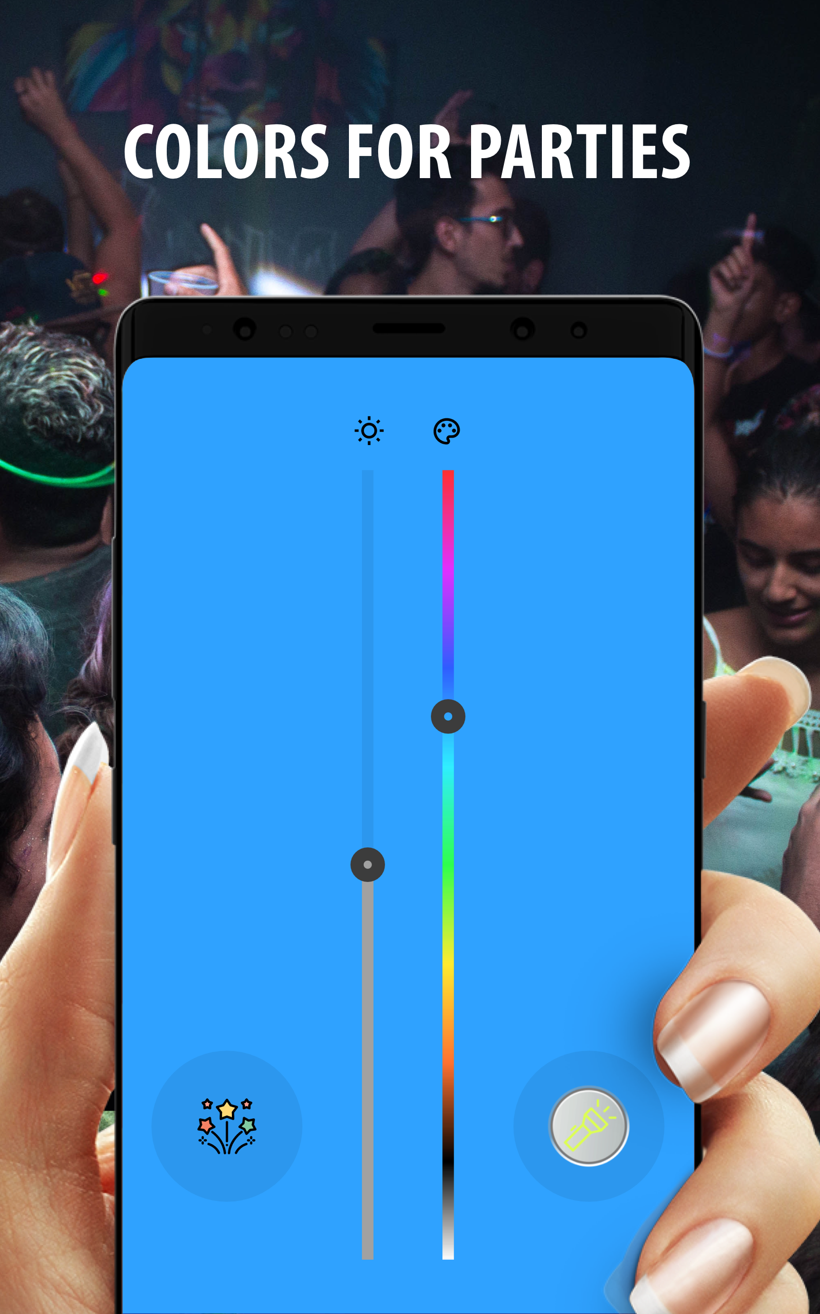 اسکرین شات 3 برنامه Color LED Flashlight & FLASH