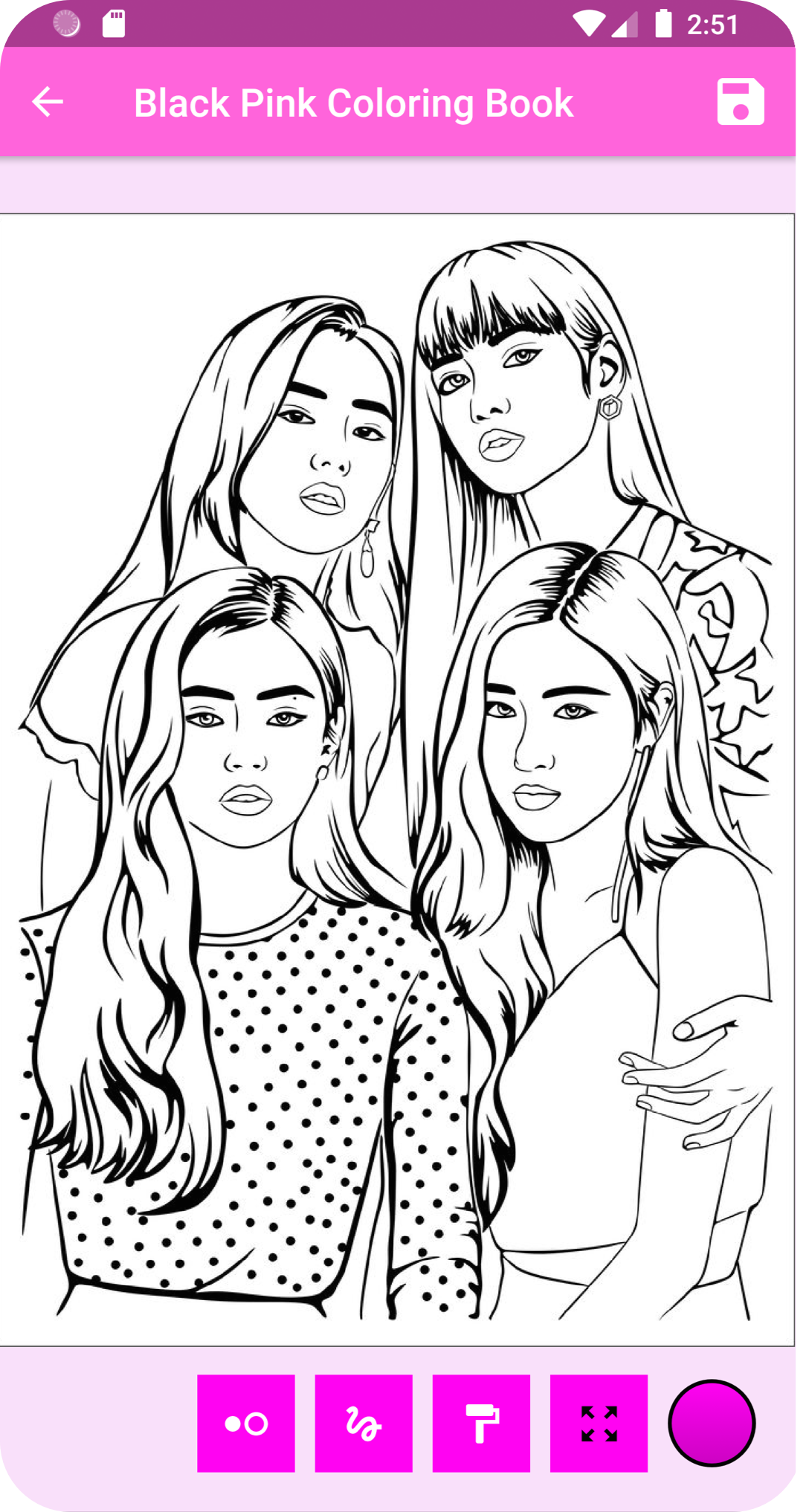 اسکرین شات 3 برنامه Colors: Black Pink K-POP