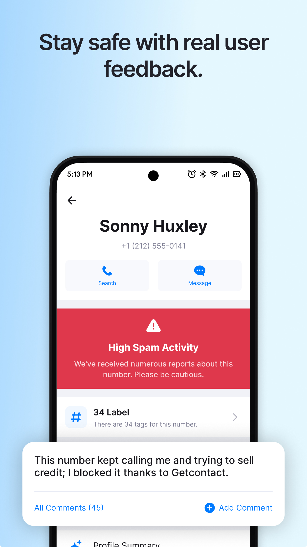 اسکرین شات 5 برنامه Getcontact