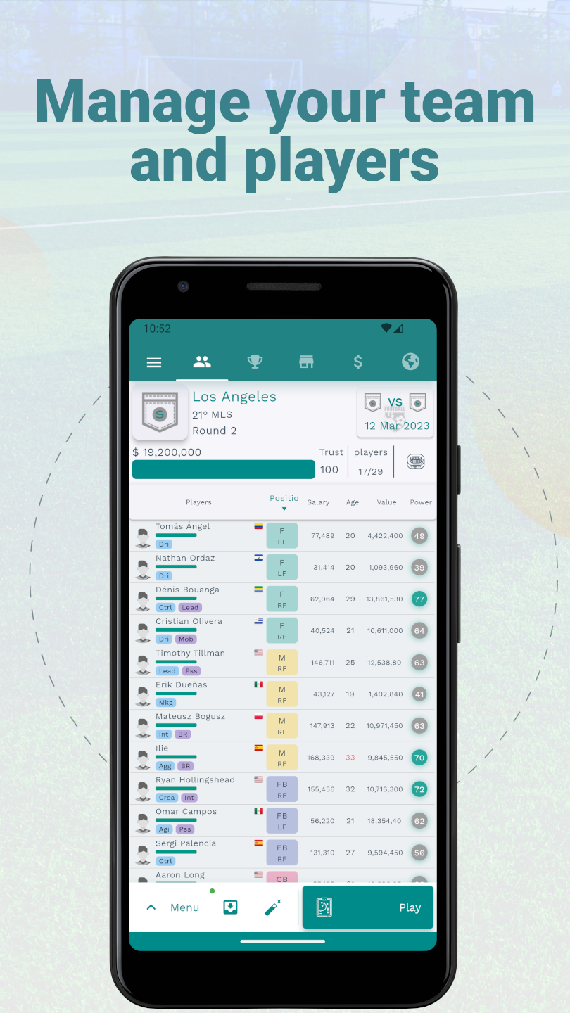 اسکرین شات 3 بازی Superkickoff - Soccer manager