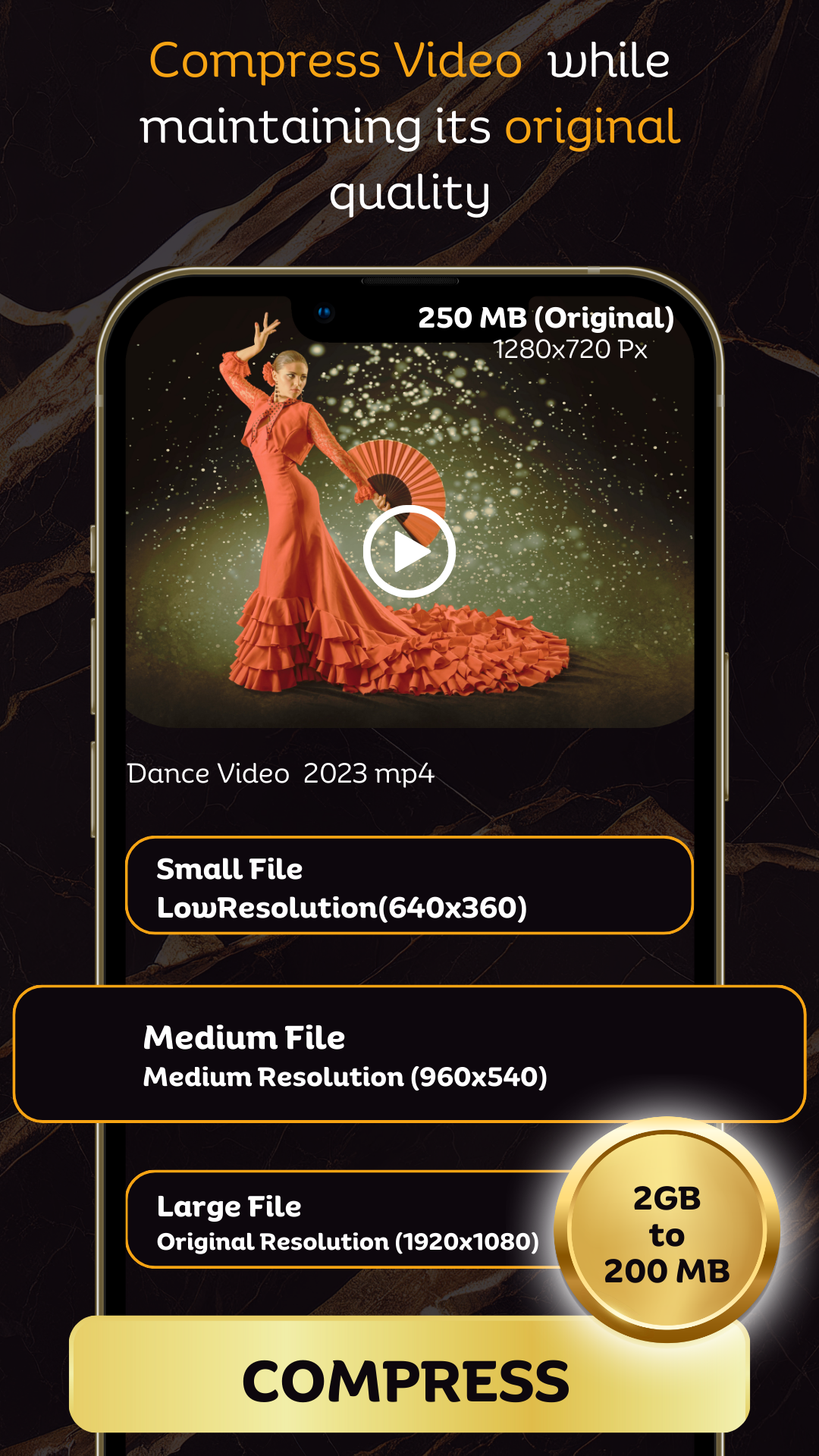 اسکرین شات 1 برنامه Video Compressor & Converter