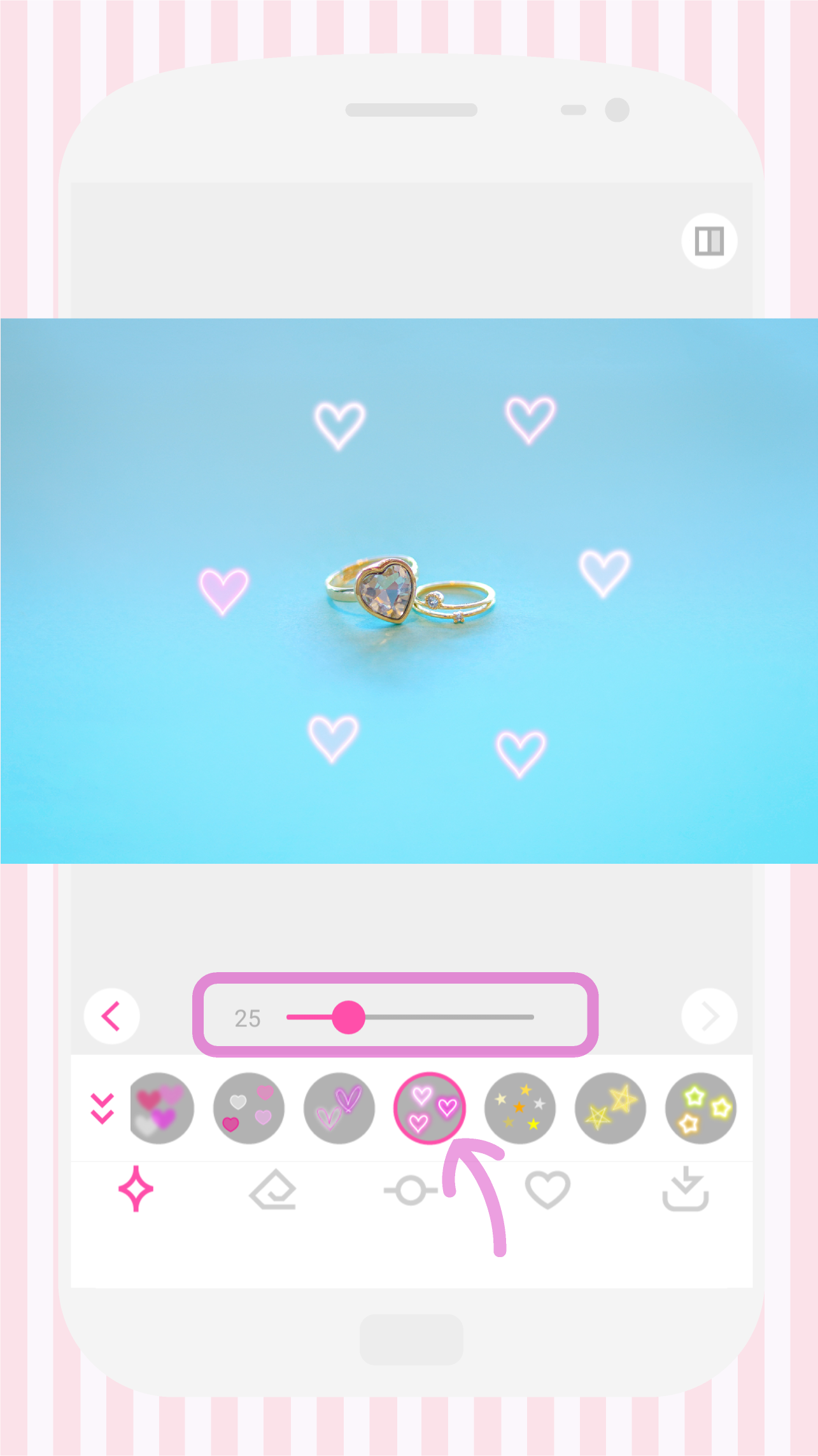 اسکرین شات 6 برنامه Photo Glitter Light effect