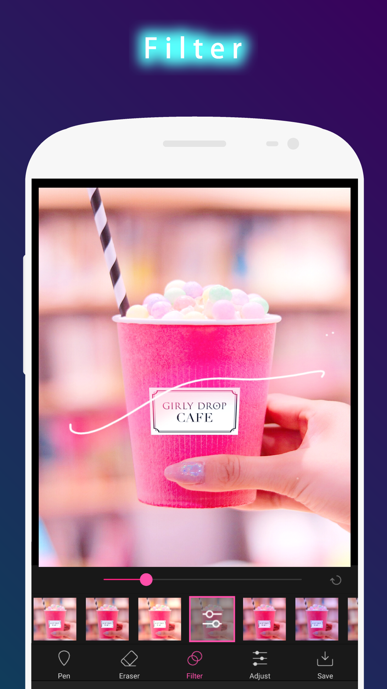 اسکرین شات 4 برنامه Neon Effect Brush : draw glow