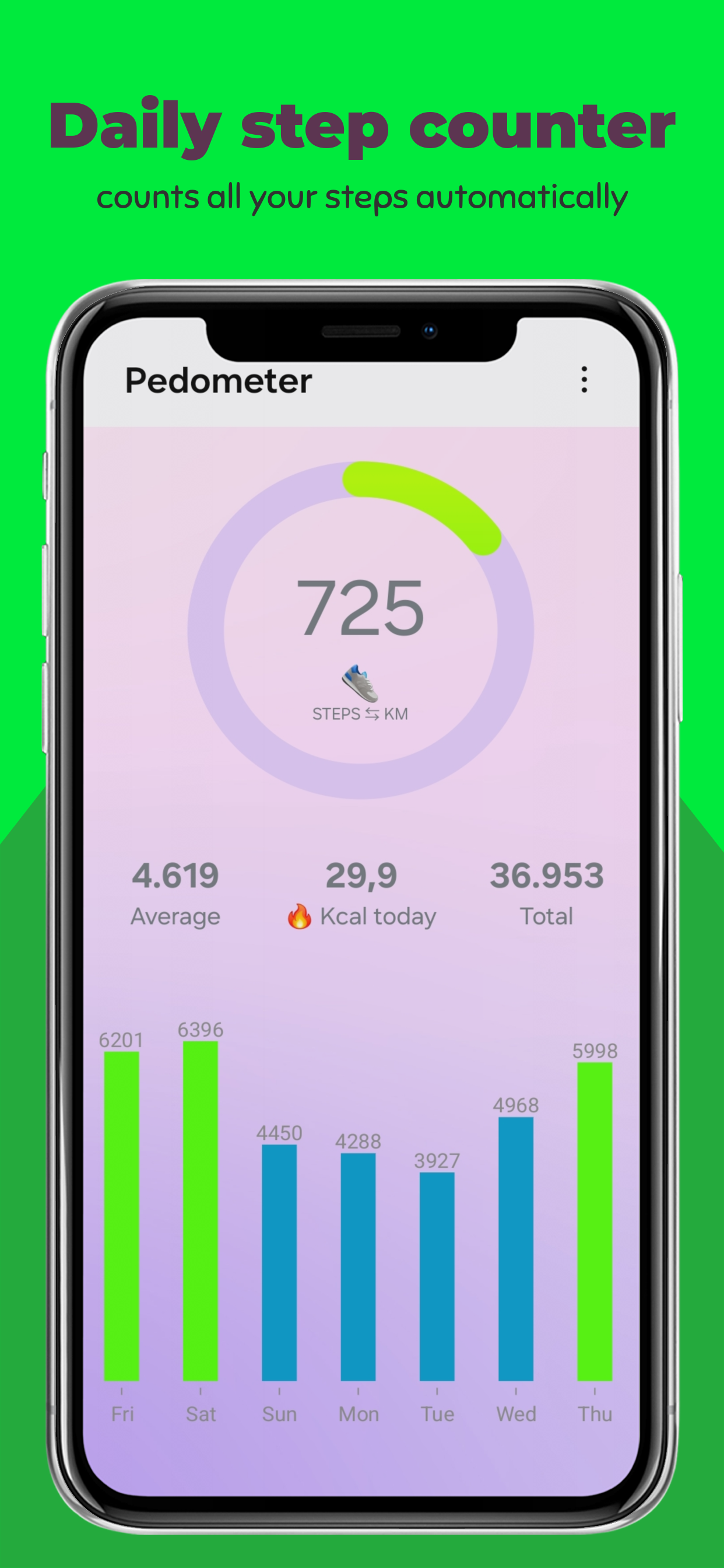 اسکرین شات 1 برنامه Walking: Pedometer diet