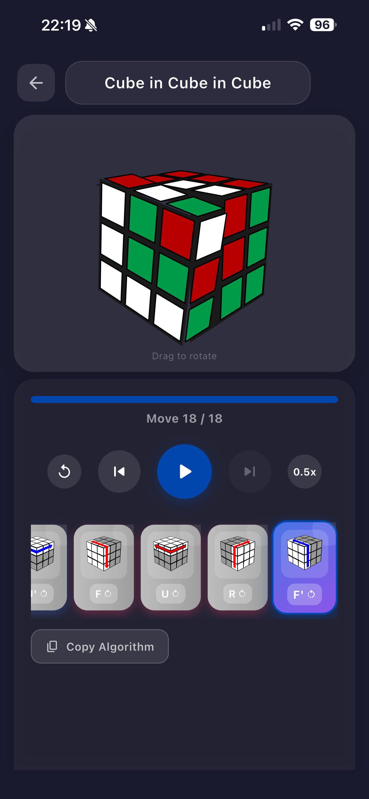 اسکرین شات 5 برنامه Rubik's Cube Solver & Guide