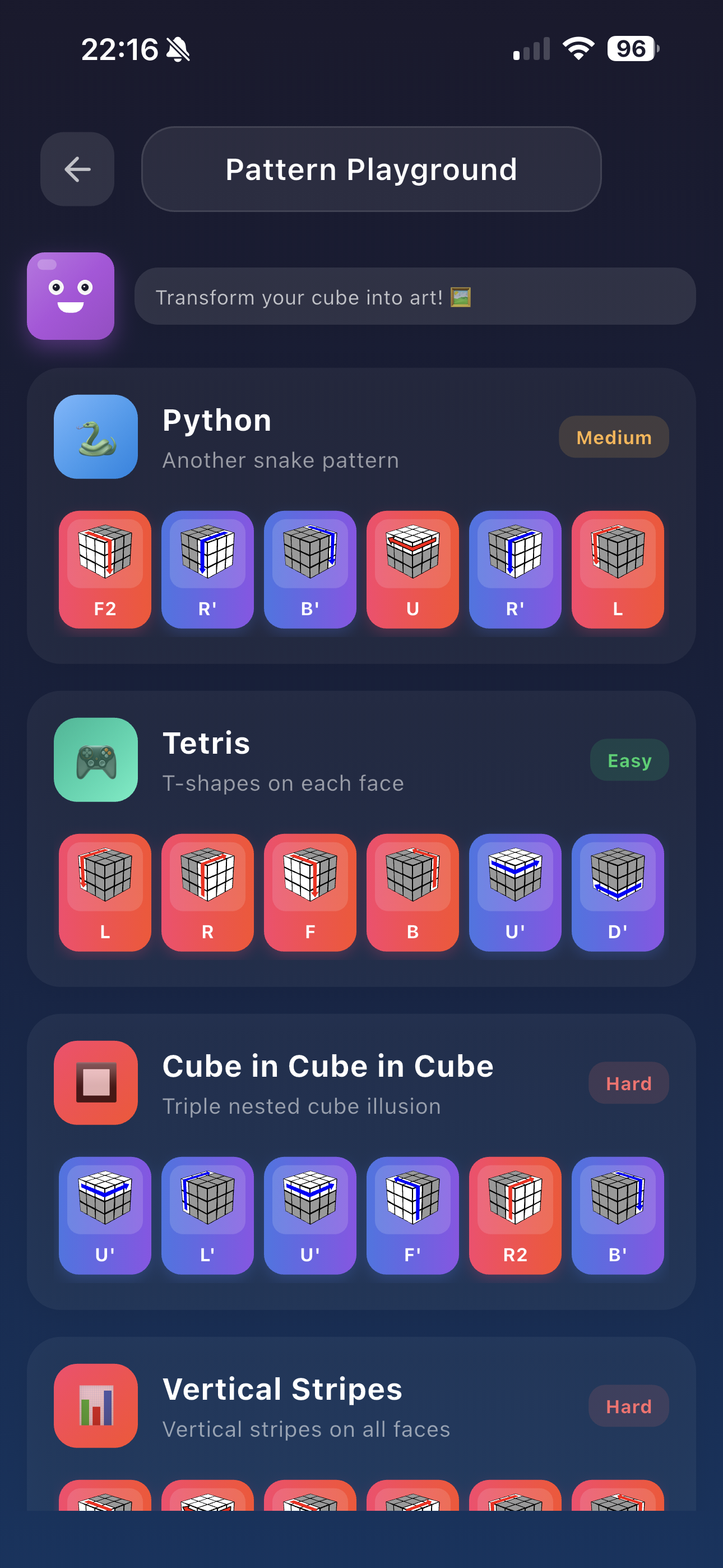 اسکرین شات 4 برنامه Rubik's Cube Solver & Guide