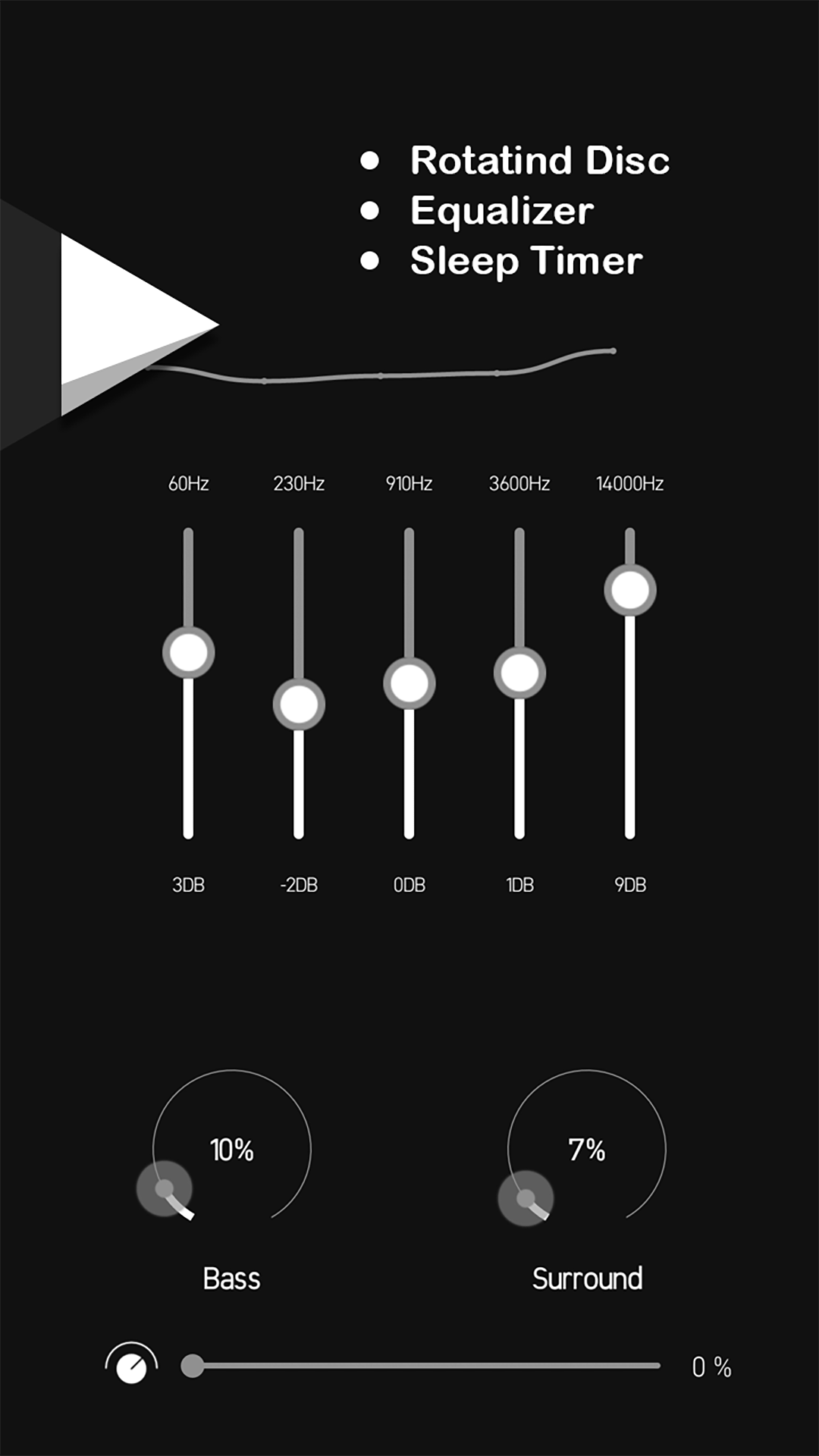 اسکرین شات 3 برنامه Black Music Player : MP3 Audio