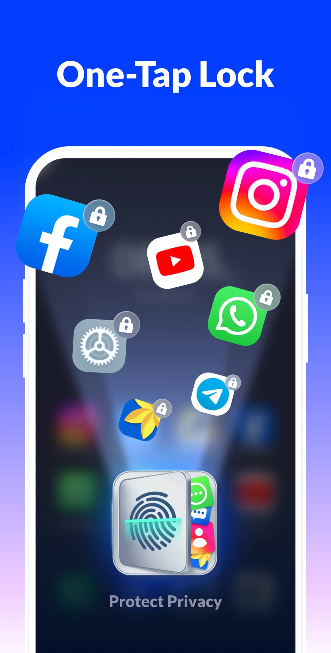 اسکرین شات 5 برنامه App Lock - Lock Apps, Password