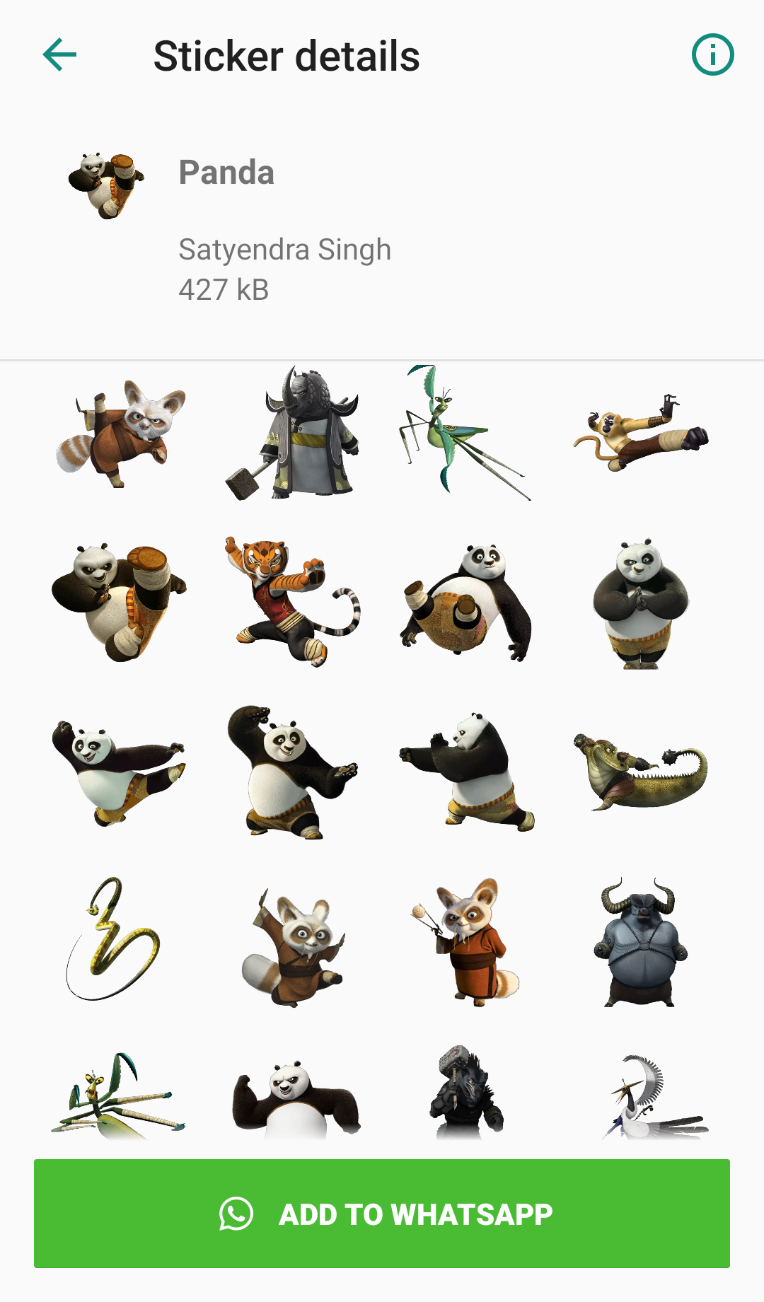 اسکرین شات 4 برنامه Cartoon Stickers for Whatsapp