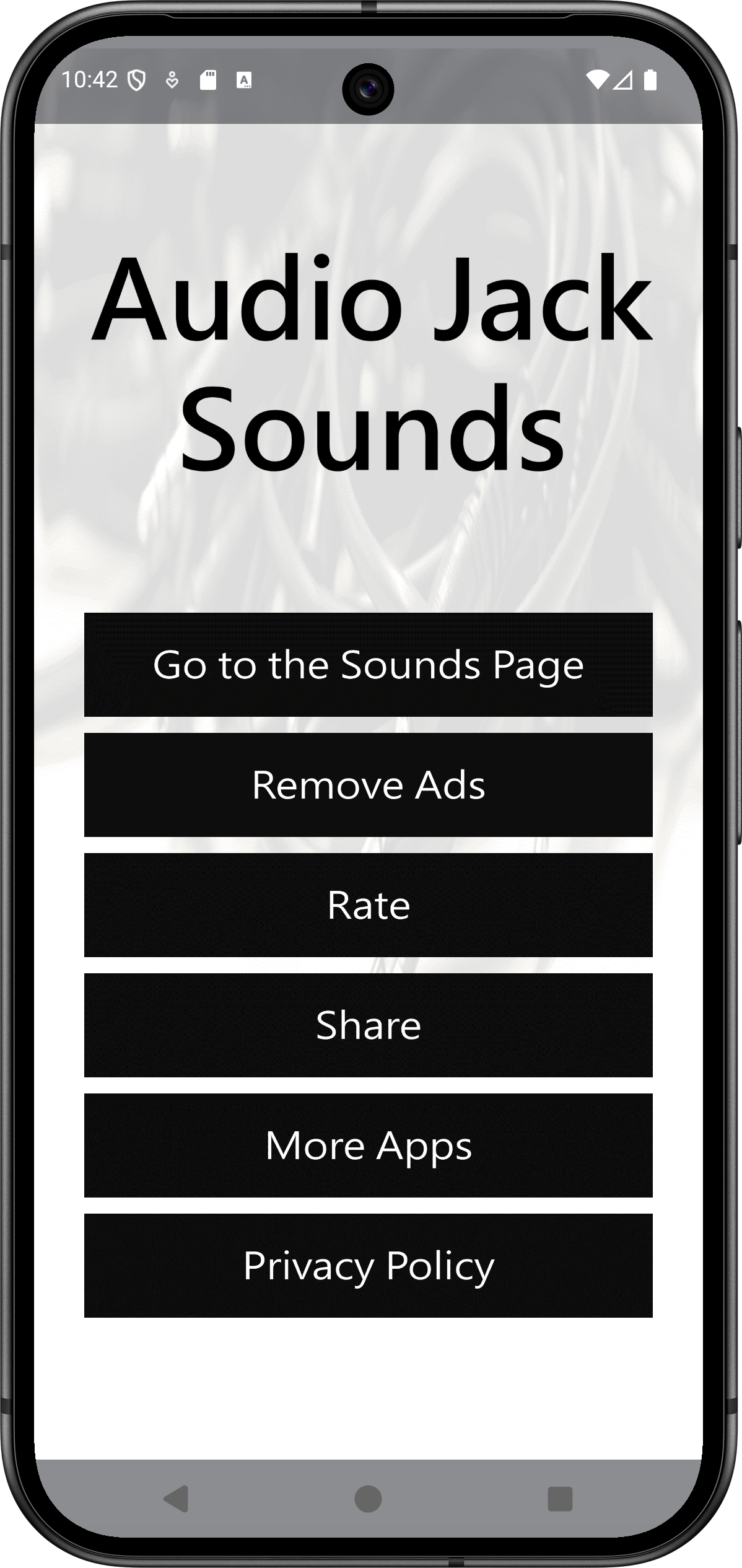 اسکرین شات 6 برنامه Audio Jack Sounds