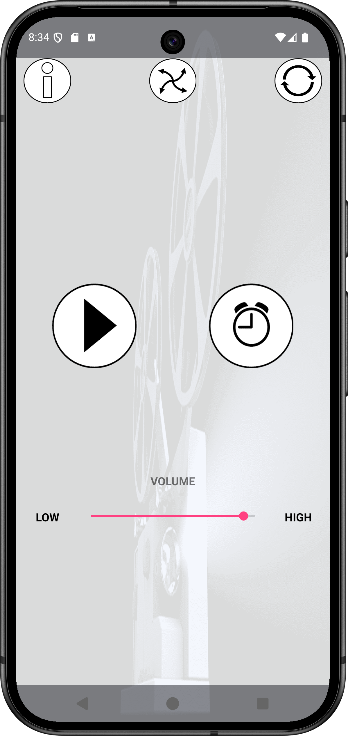 اسکرین شات 1 برنامه Film Projector Sounds