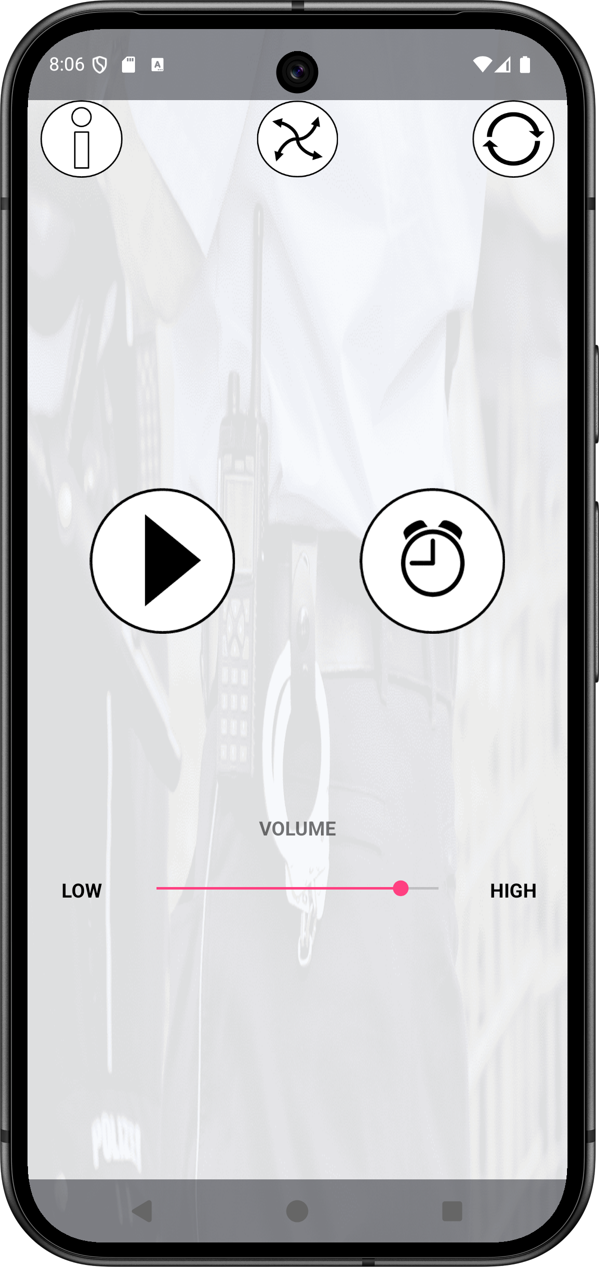 اسکرین شات 1 برنامه Police Radio Sound Simulator