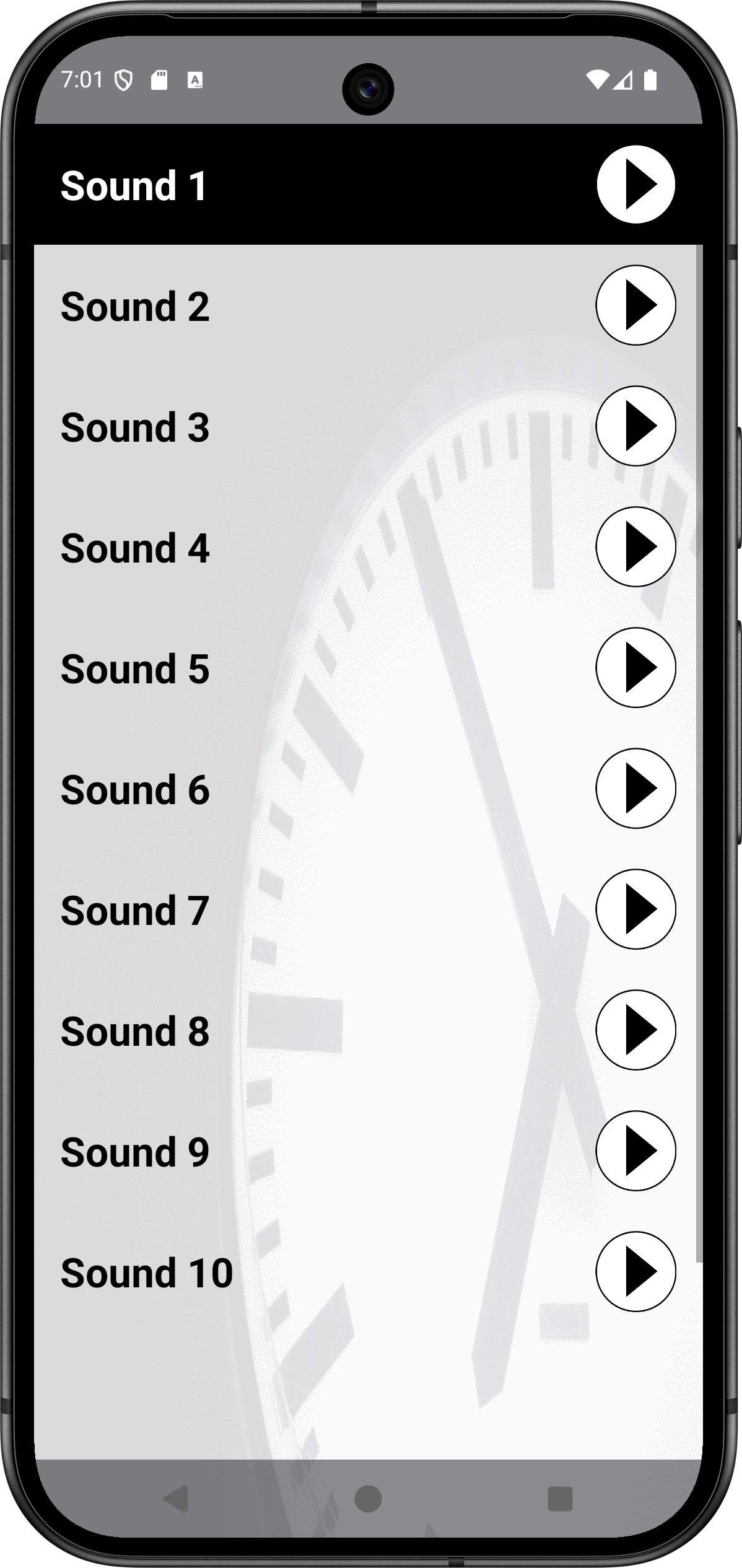 اسکرین شات 3 برنامه Ticking Clock Sounds