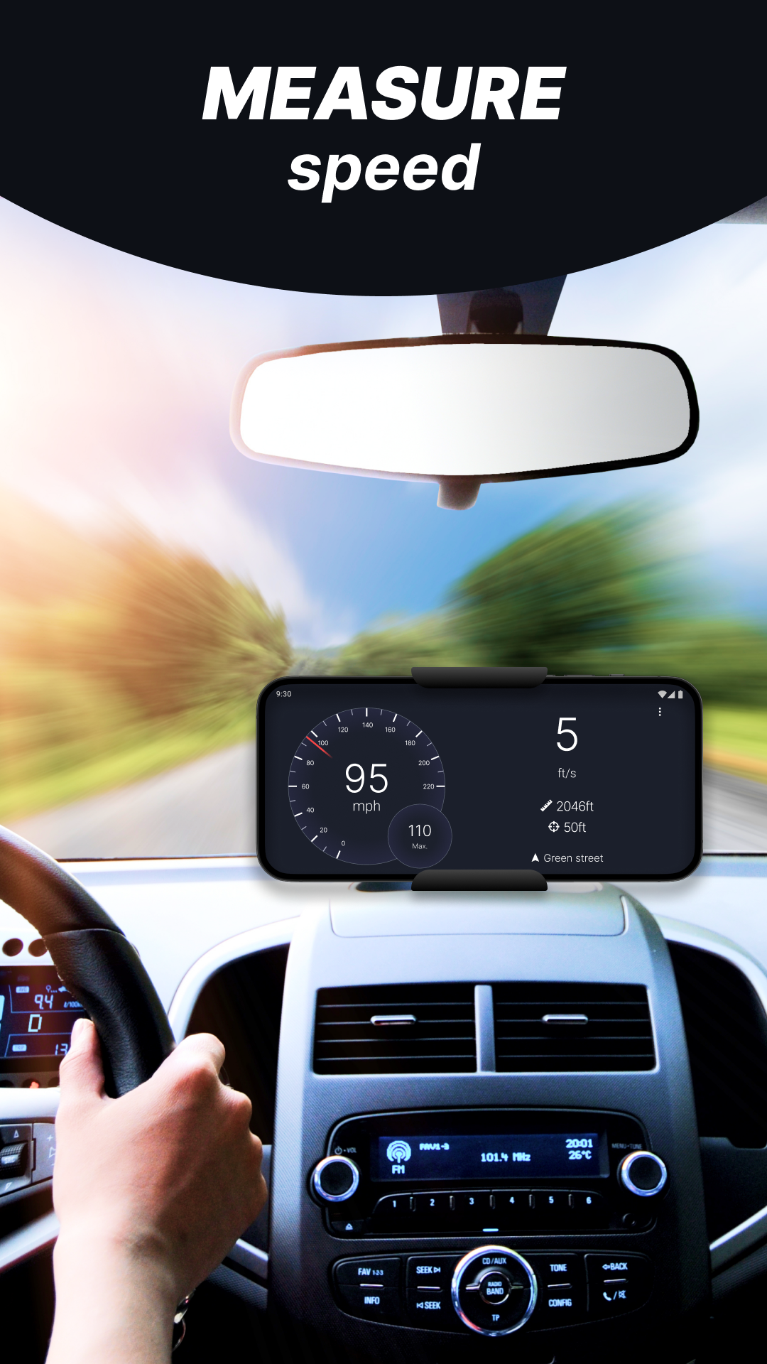 اسکرین شات 2 برنامه GPS Speedometer: Speed Tracker