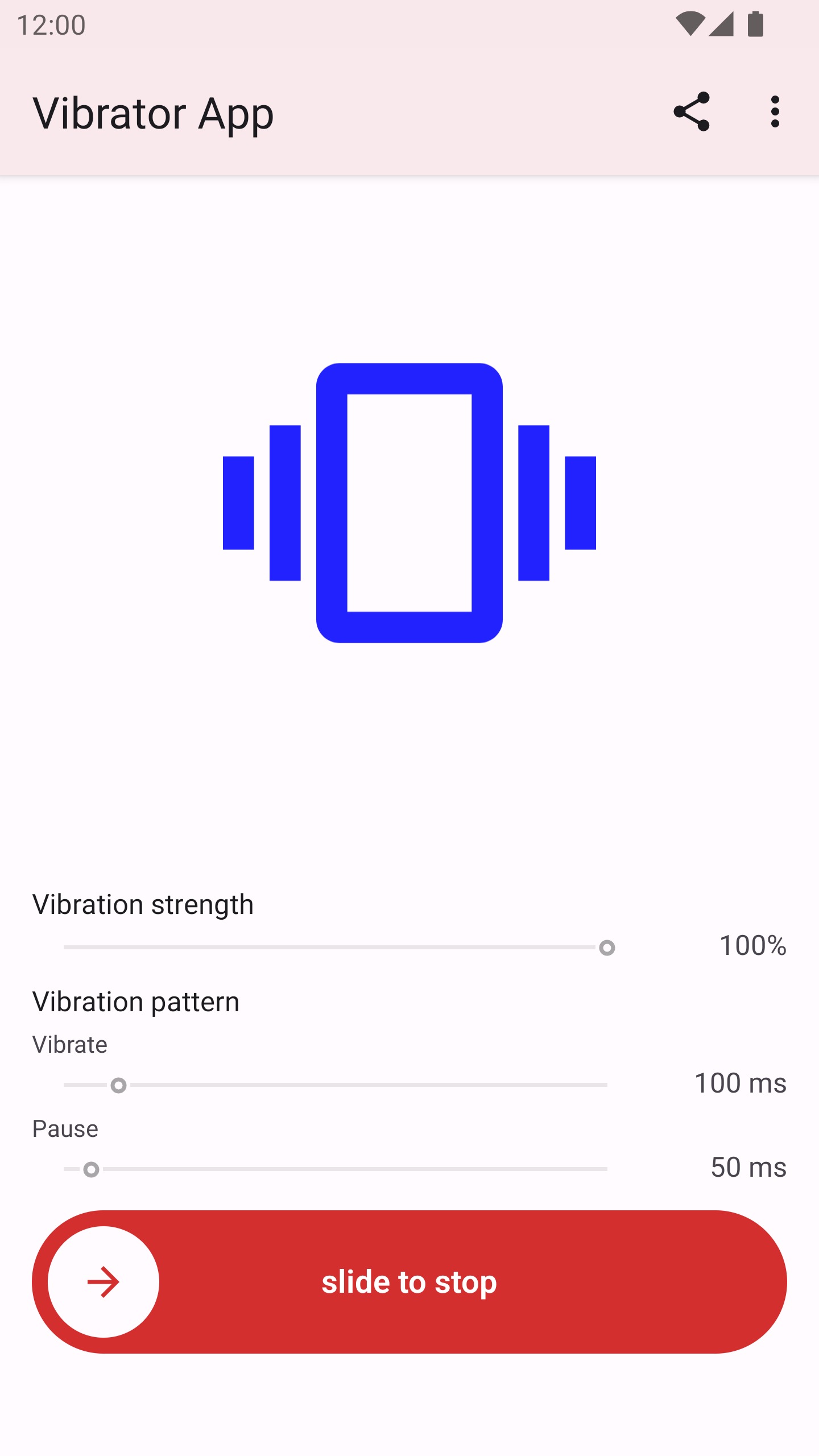اسکرین شات 2 برنامه Vibrator App