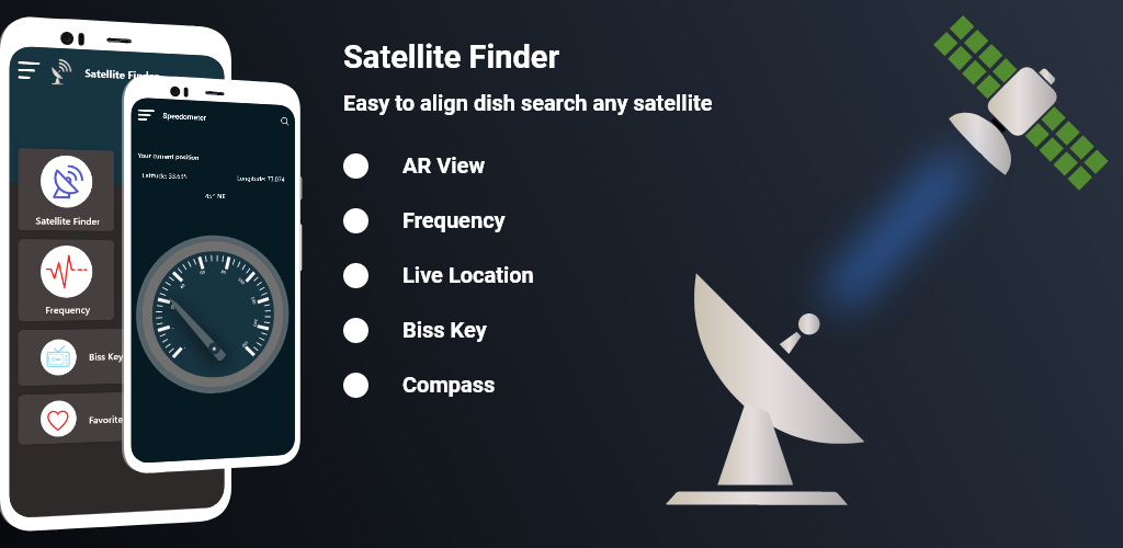 اسکرین شات 1 برنامه Satellite Sat Finder & Compass