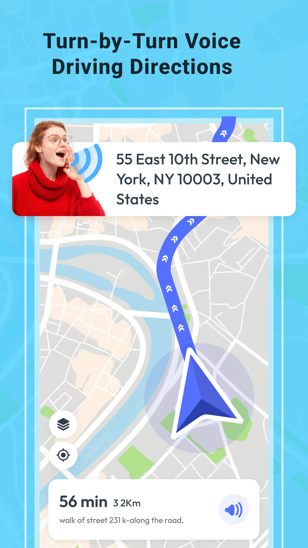 اسکرین شات 1 برنامه GPS Maps & Driving Directions