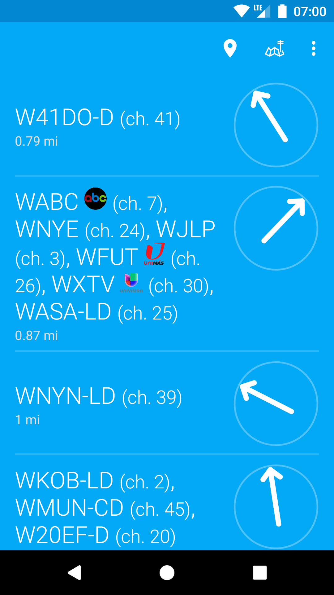 اسکرین شات 1 برنامه Digital TV Antennas