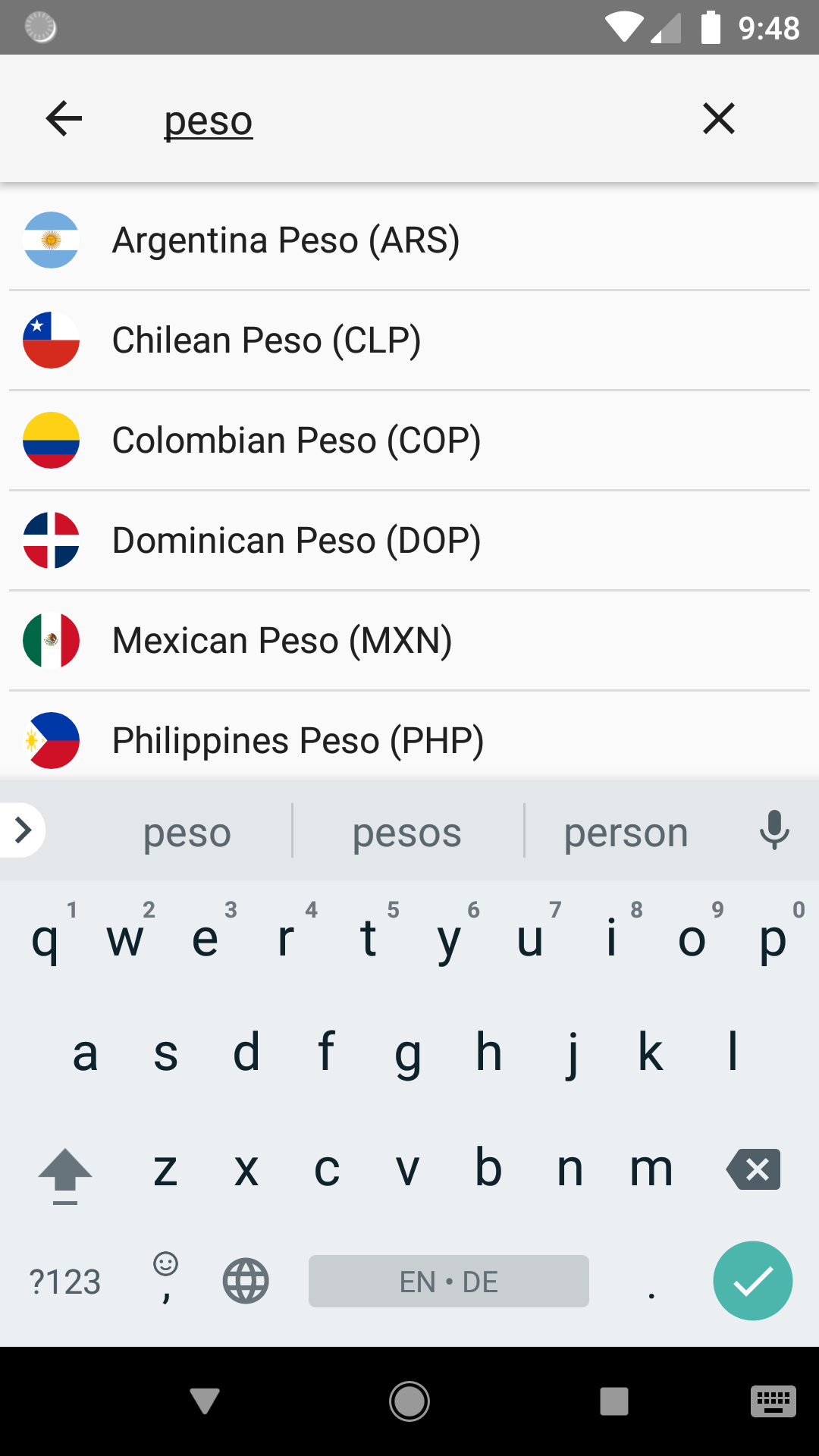 اسکرین شات 5 برنامه Currency Prices Converter