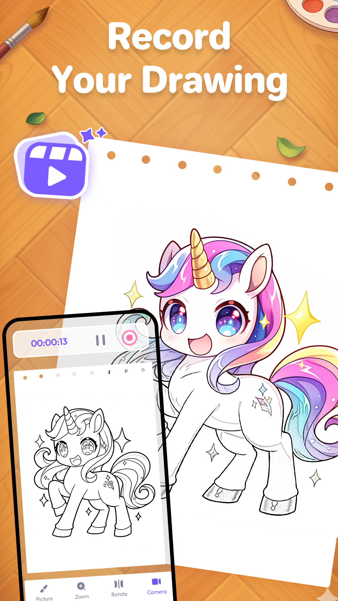 اسکرین شات 6 برنامه AR Draw: Trace to Sketch Anime