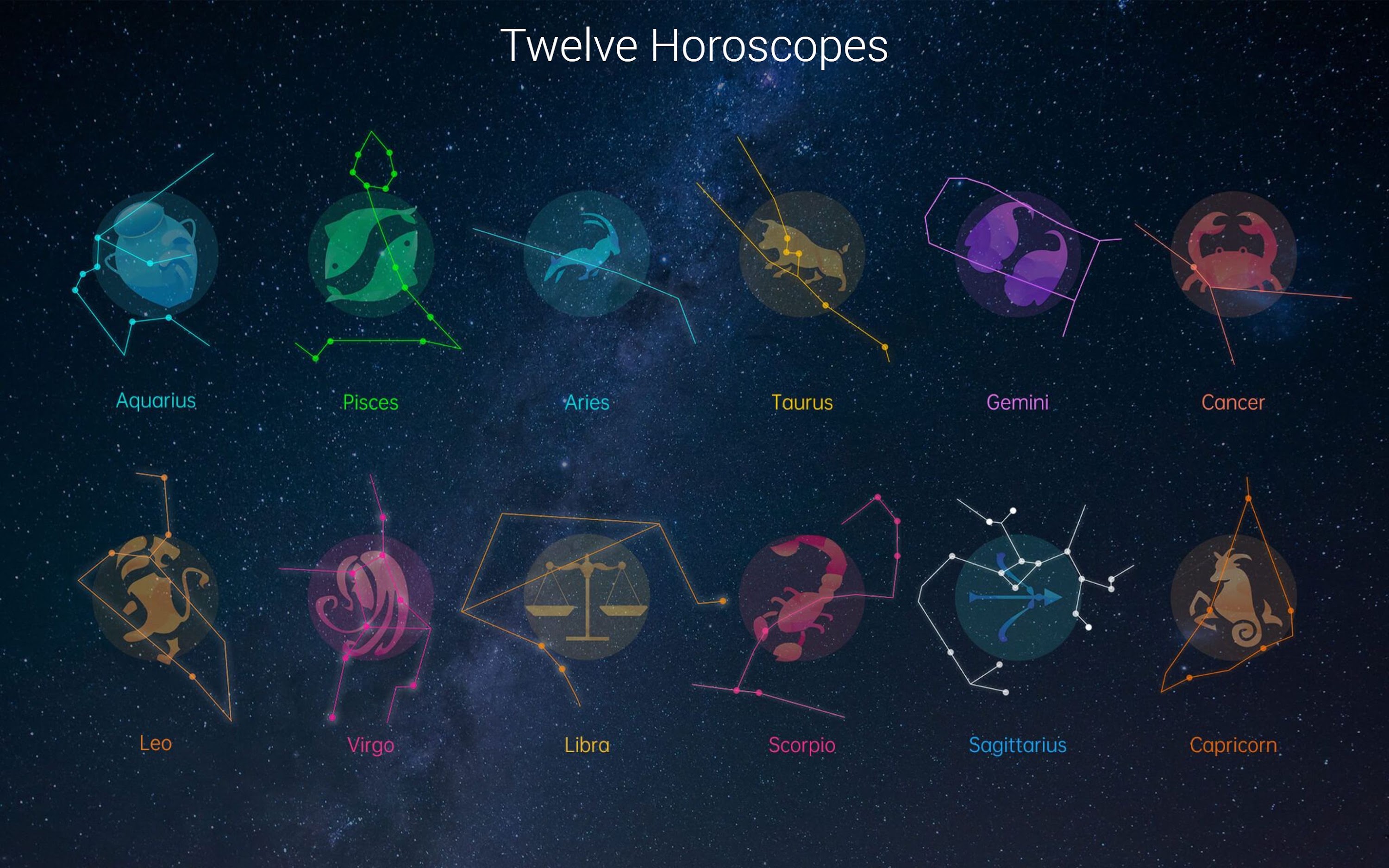 اسکرین شات 4 برنامه Horoscope Launcher - star sign