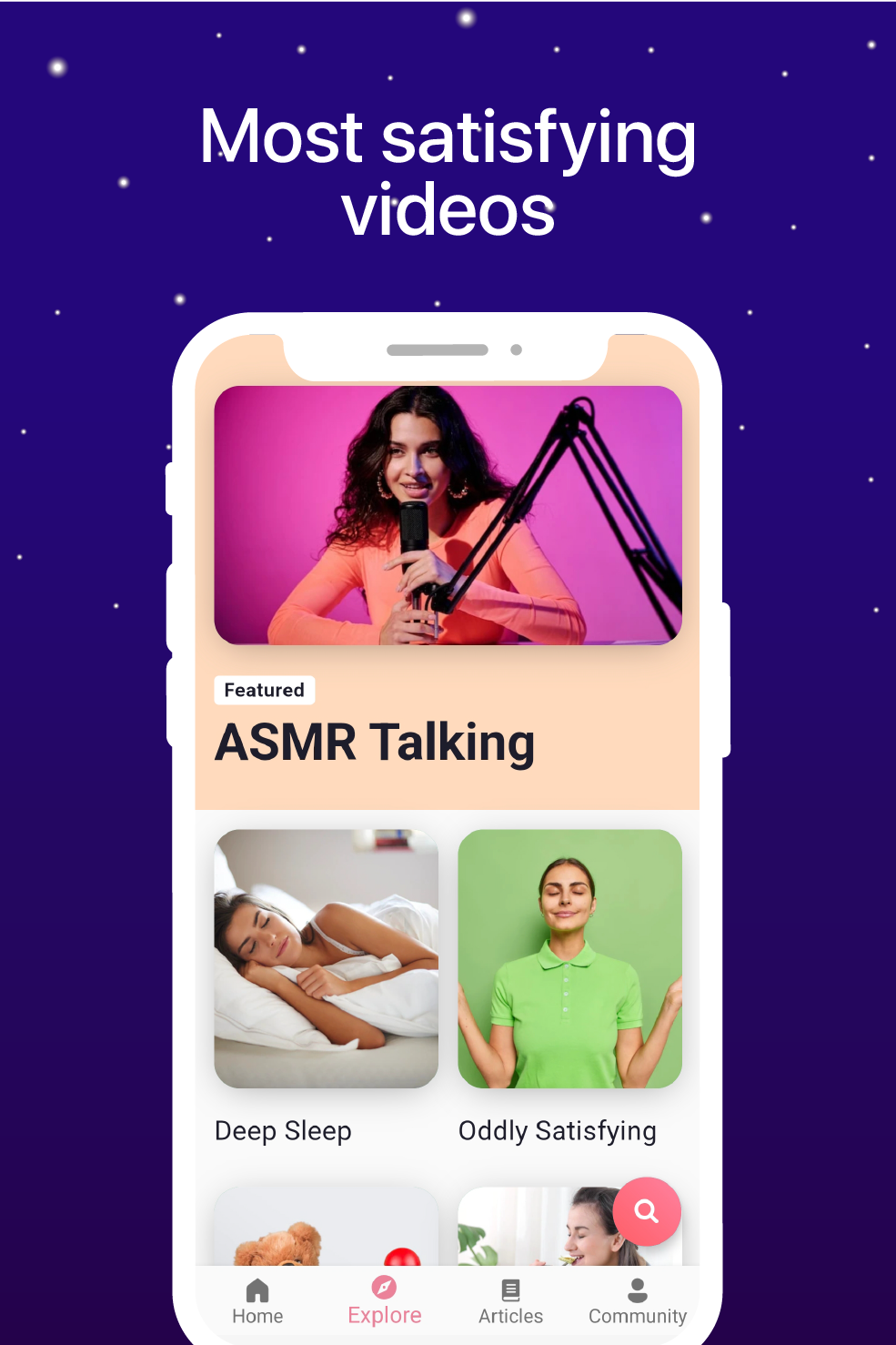 اسکرین شات 2 برنامه ASMR Sleep & Relax Videos