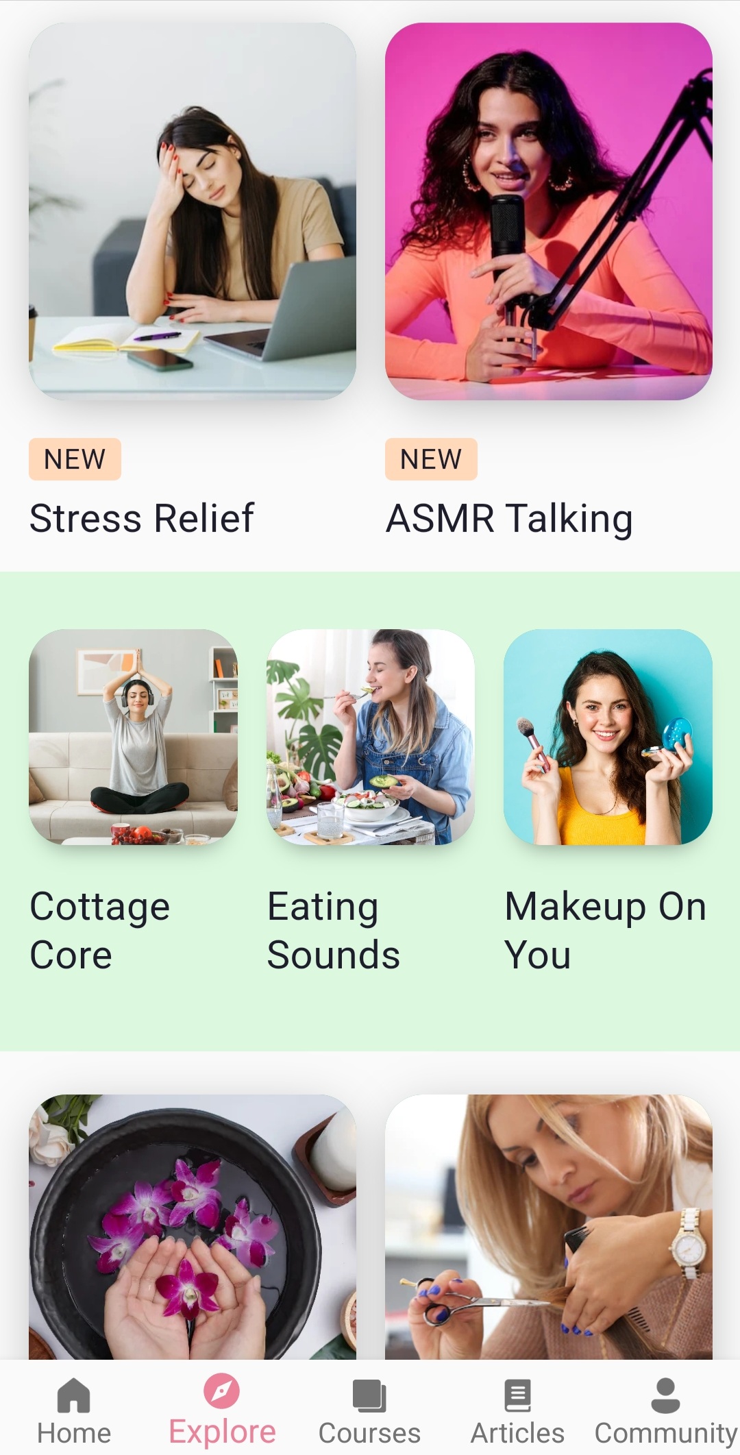 اسکرین شات 5 برنامه ASMR Sleep & Relax Videos