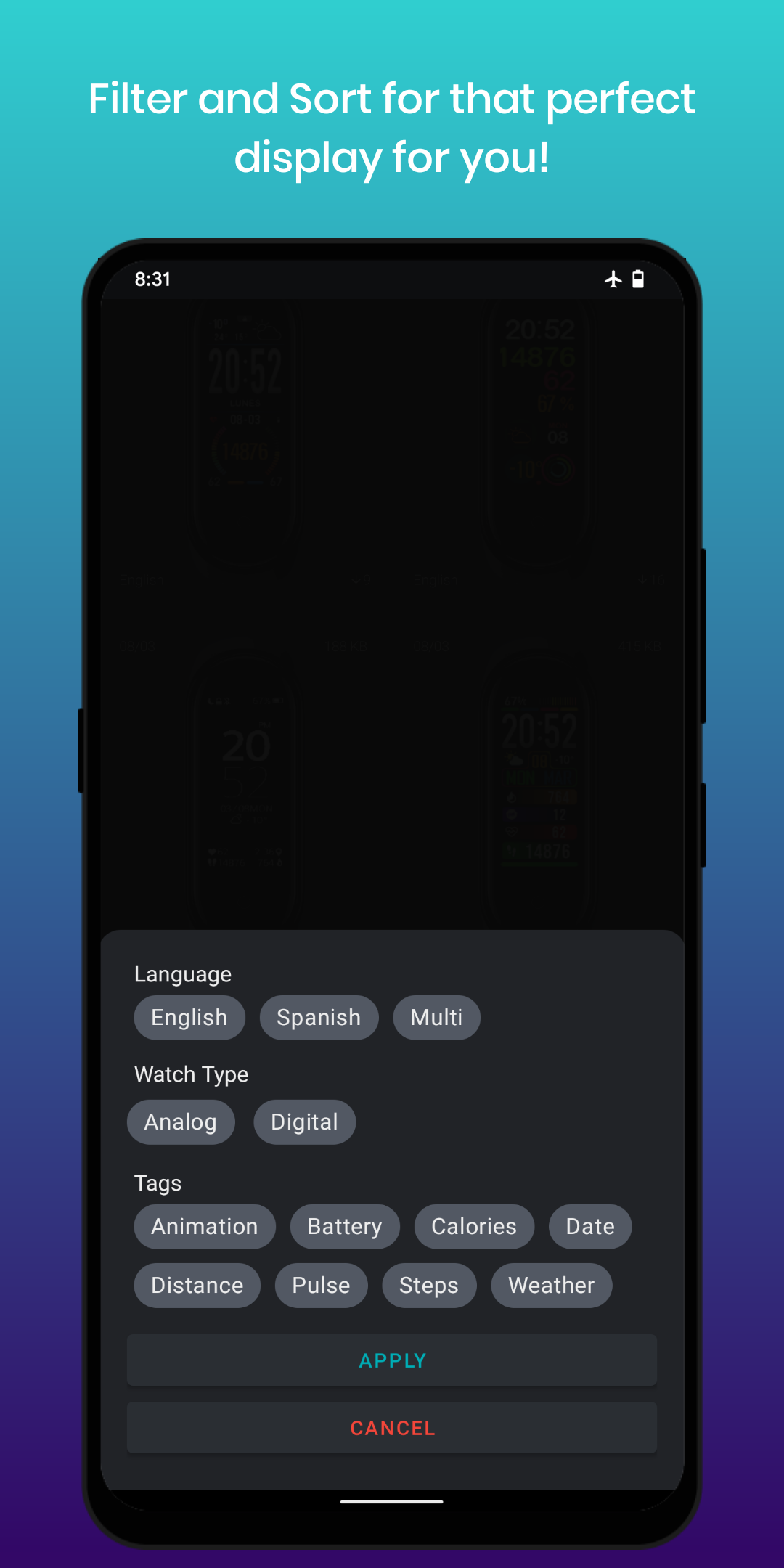 اسکرین شات 5 برنامه Mi Band 5 Watch Faces