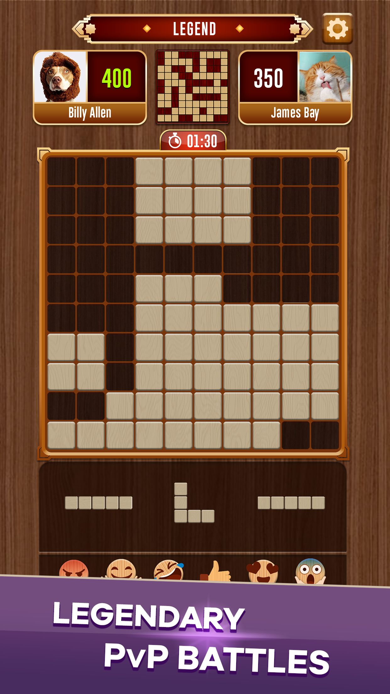 اسکرین شات 4 بازی Woody Battle Block Puzzle Dual