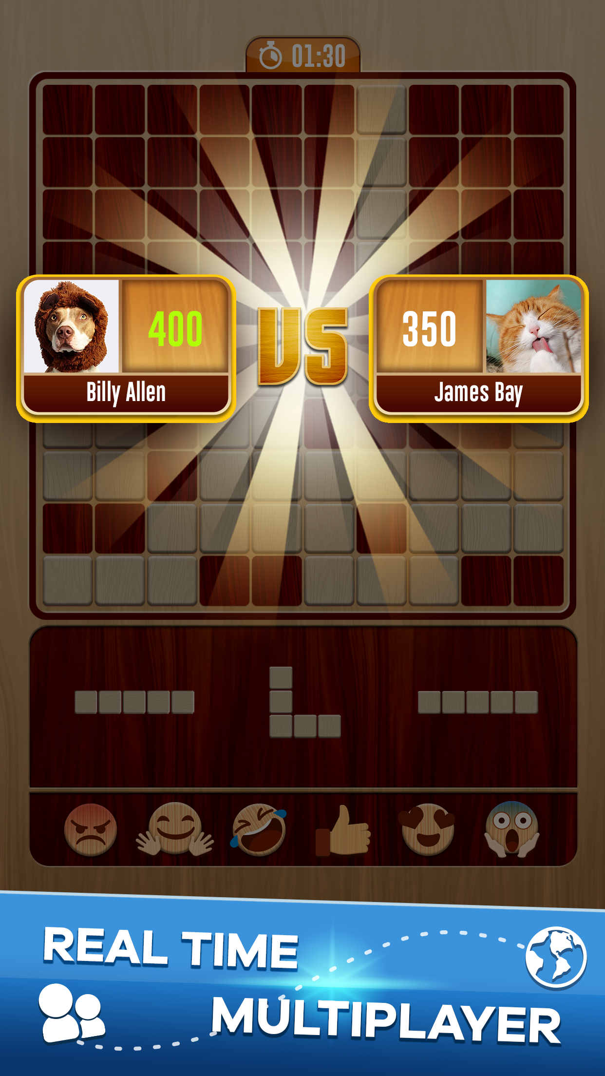 اسکرین شات 1 بازی Woody Battle Block Puzzle Dual