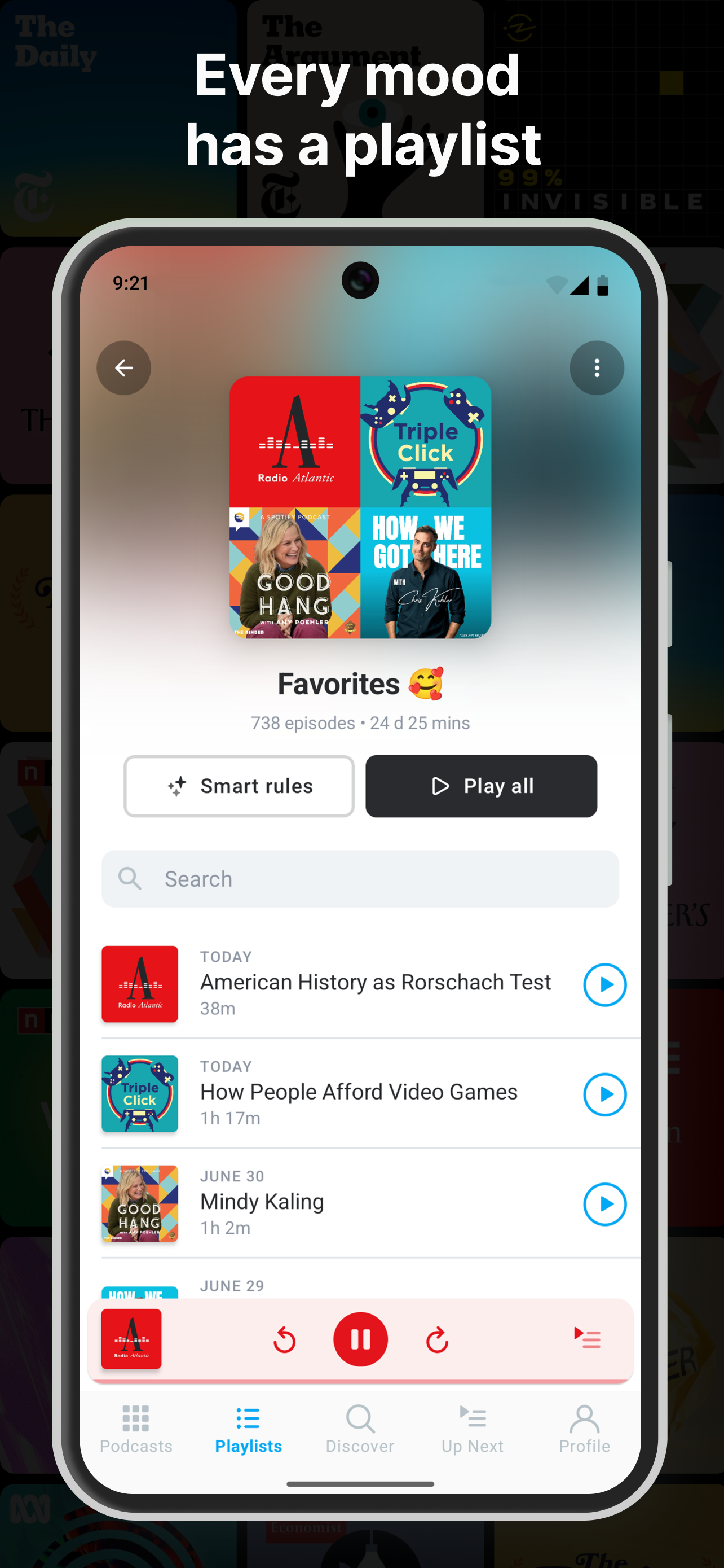 اسکرین شات 6 برنامه Pocket Casts - Podcast App