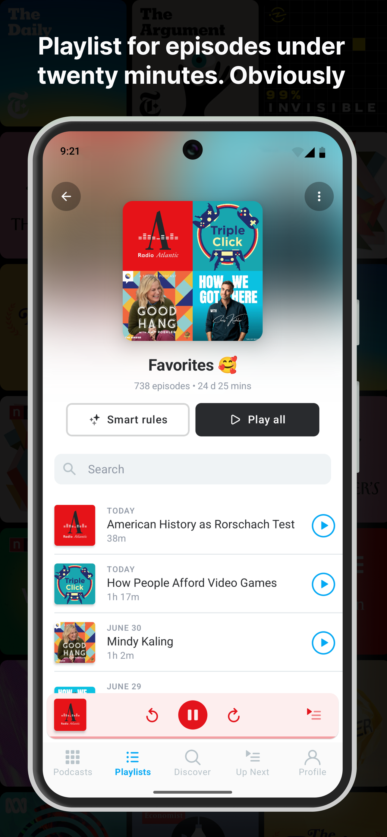 اسکرین شات 6 برنامه Pocket Casts - Podcast App