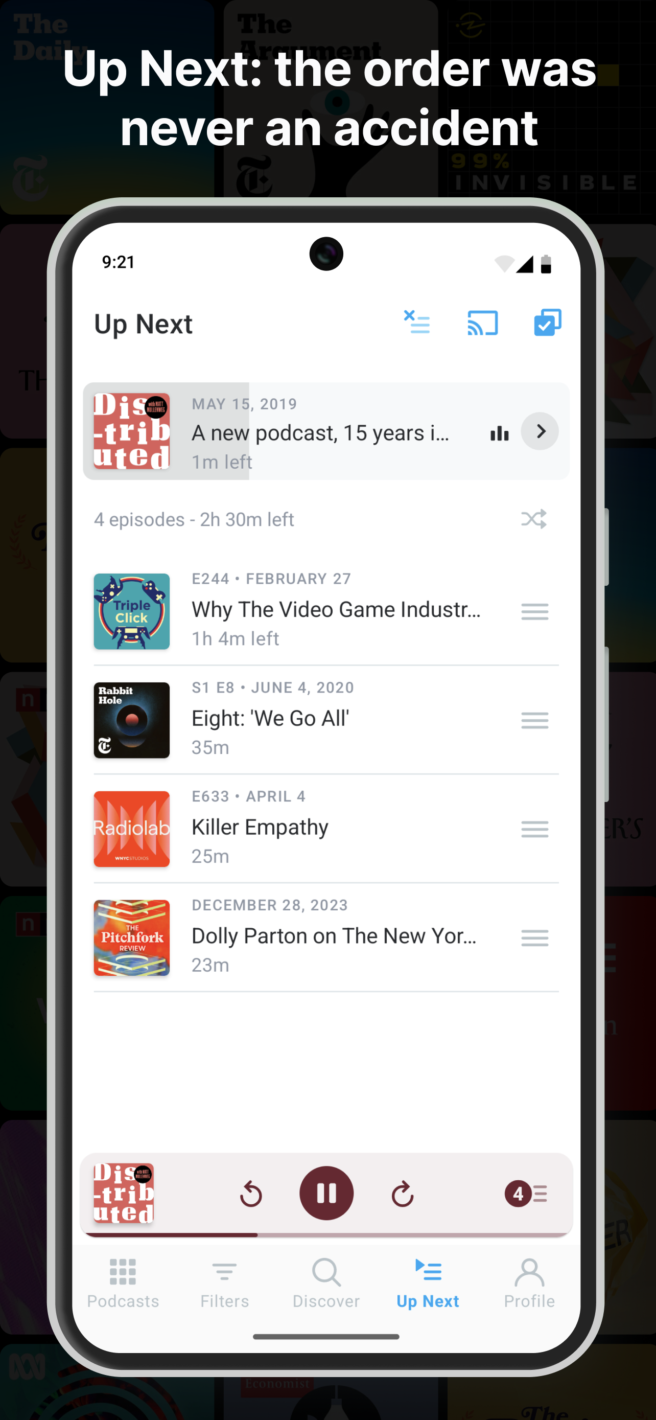 اسکرین شات 5 برنامه Pocket Casts - Podcast App