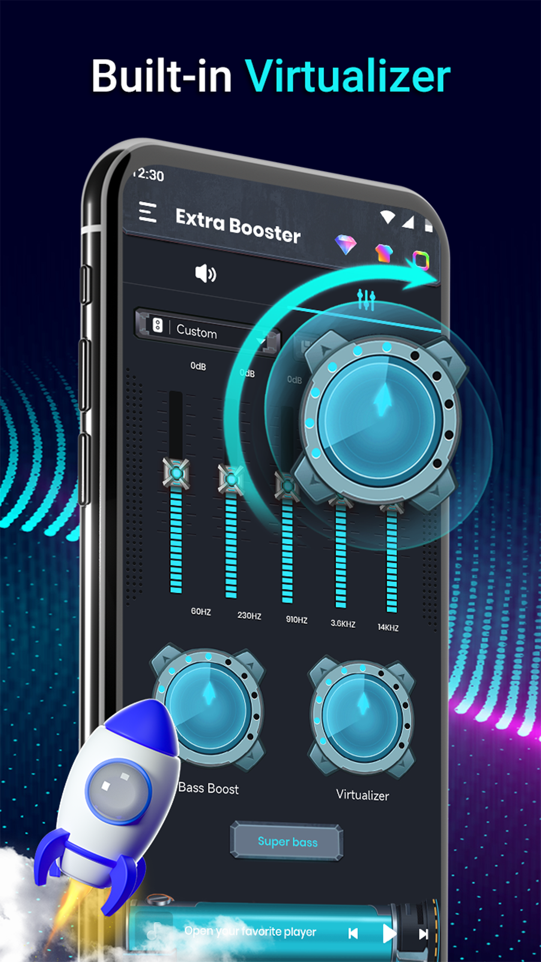 اسکرین شات 6 برنامه Volume Booster - Sound Booster